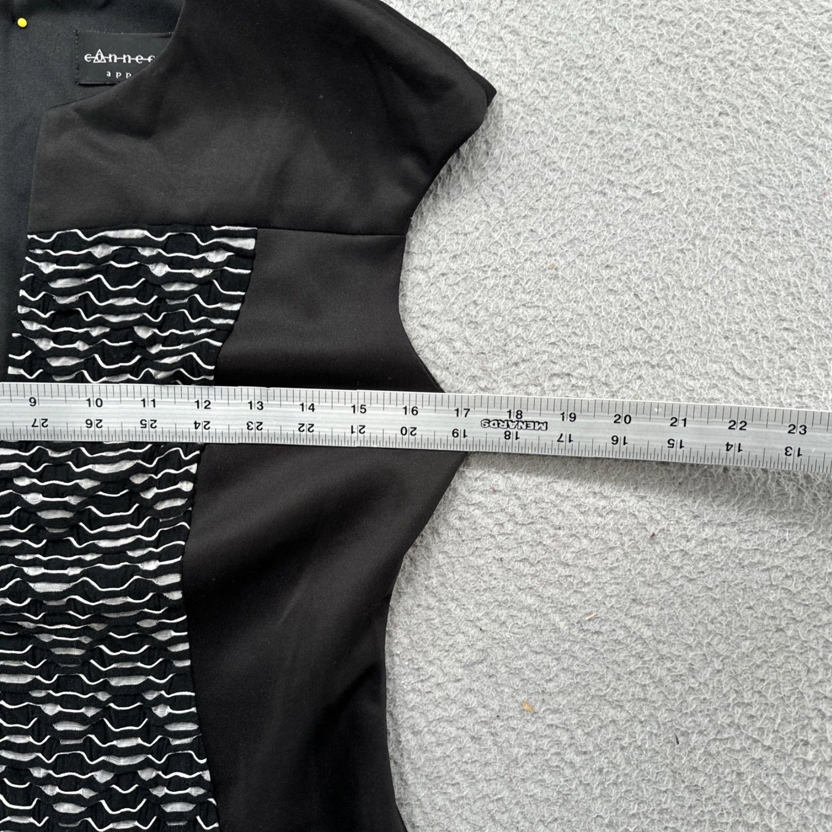 Vintage Connected Women’s Black Gray Stretch Sheath Sleeveless Dress Size 10 (Polyester) Size L / US 10 / IT 46 - 5 Thumbnail
