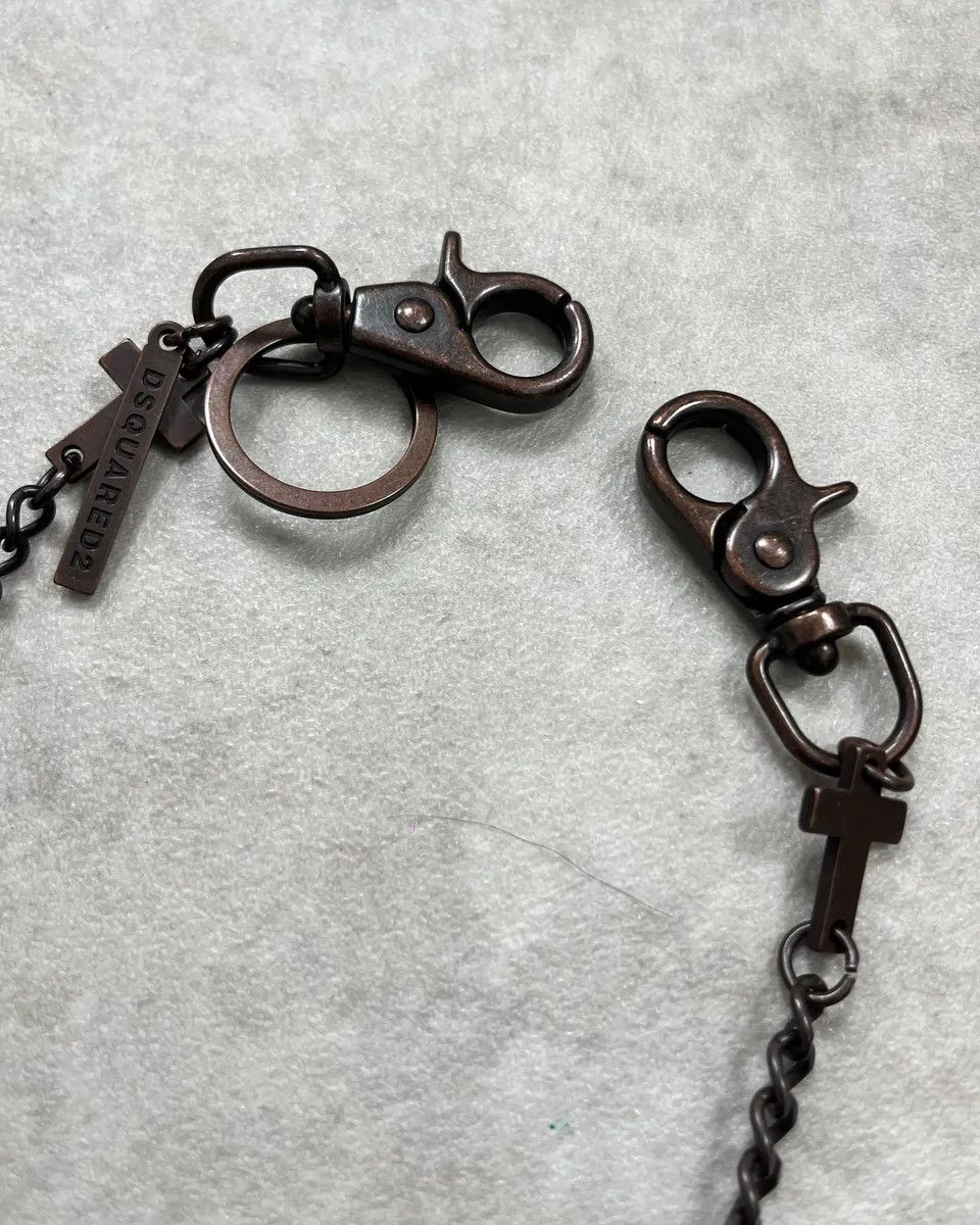 Dsquared2 Dsquared2 Gunmetal Metal Cross Charm Chain Size ONE SIZE - 5 Thumbnail