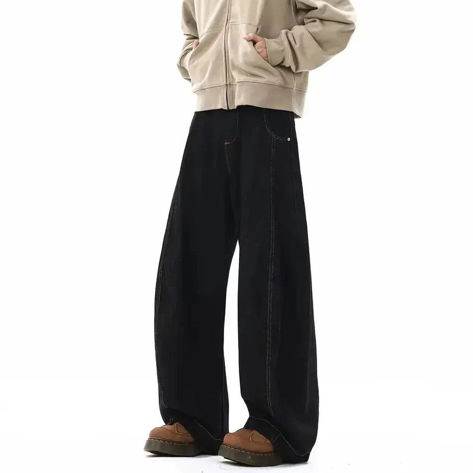 Japanese Brand Retro loose straight casual micro flared jeans Size US 32 / EU 48 - 1 Thumbnail