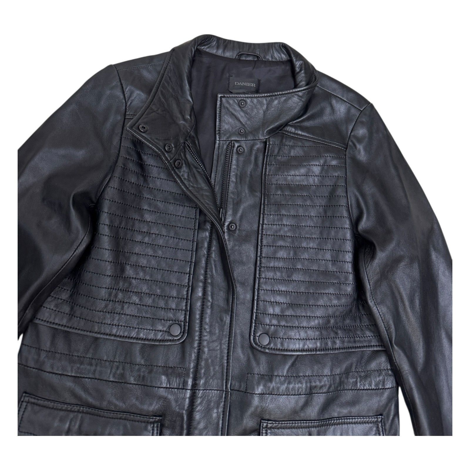 Danier DANIER LEATHER Luxury Business Casual Jacket Coat Medium Size M / US 6-8 / IT 42-44 - 4 Thumbnail