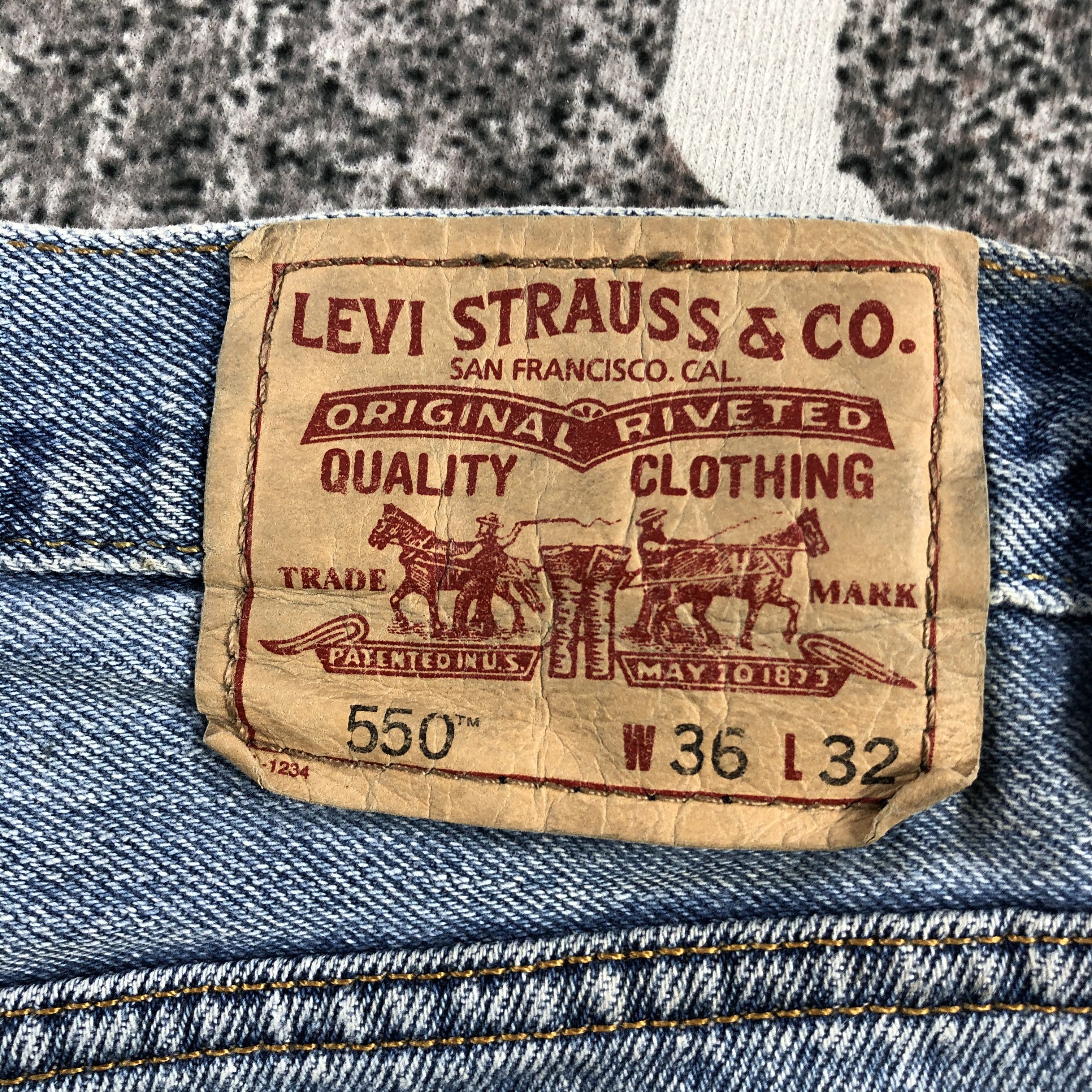 Levi's Vintage Levis 550 Jeans Relaxed Fit Denim KJ869 Size US 36 / EU 52 - 5 Thumbnail