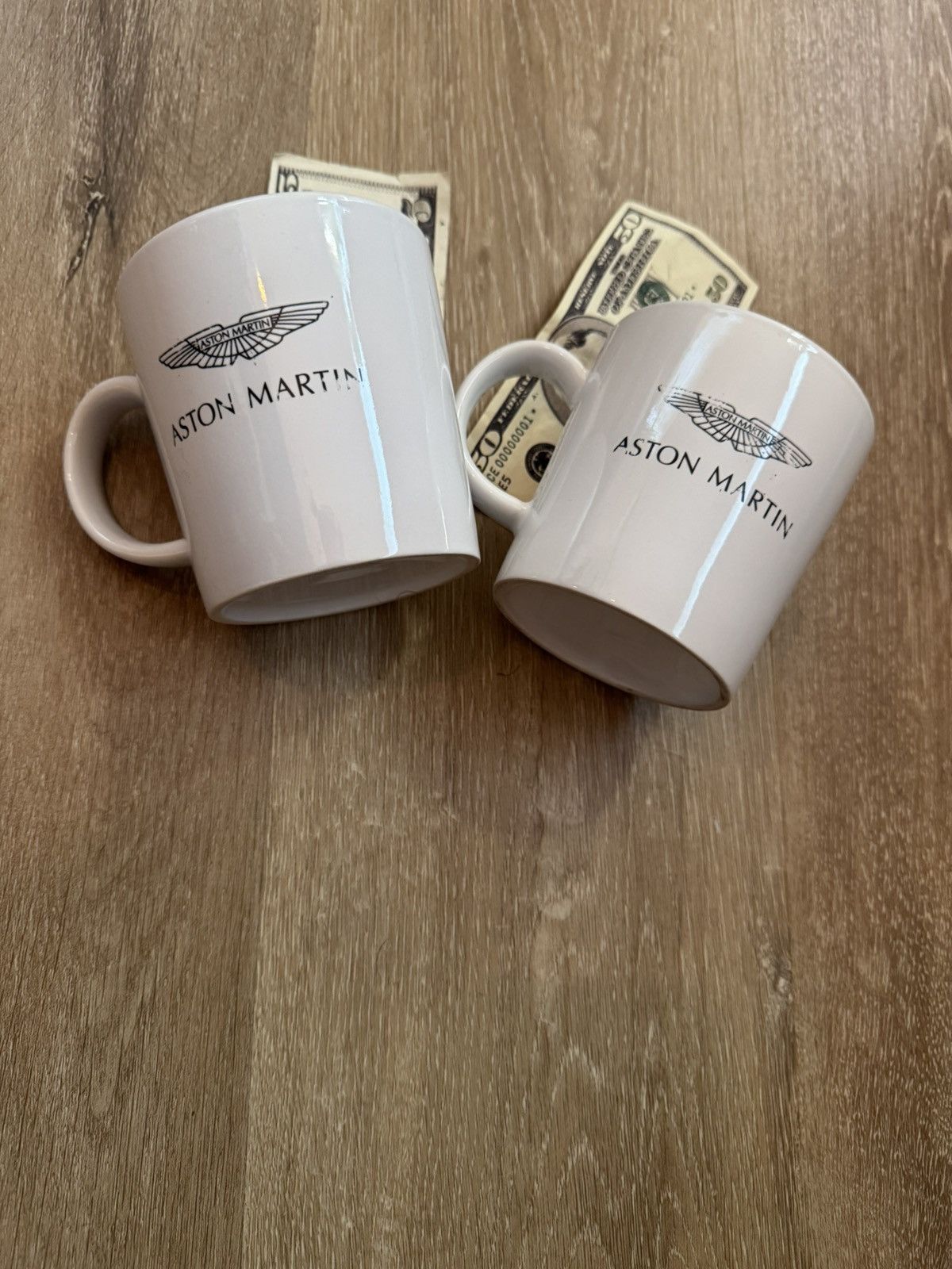 Lamborghini VINTAGE ASTON MARTIN LOGO COFFEE MUG SET (2 MUGS, USED) Size ONE SIZE - 4 Thumbnail