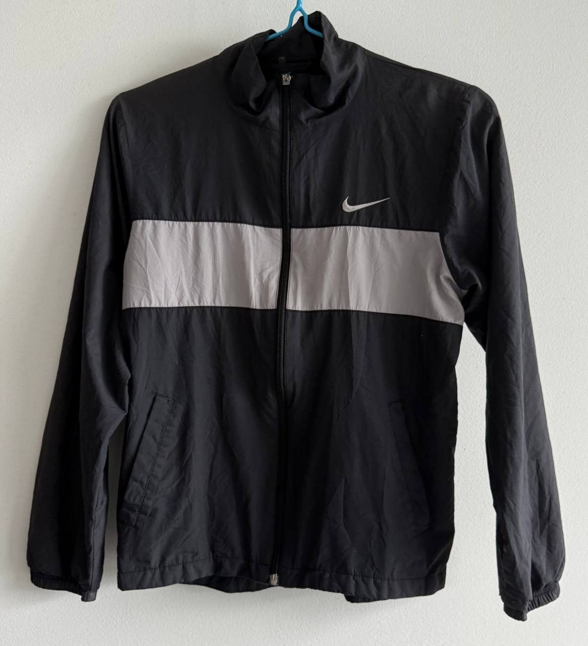 Vintage Nike Black Grey Windbreaker/Jacket Size: Tagged M