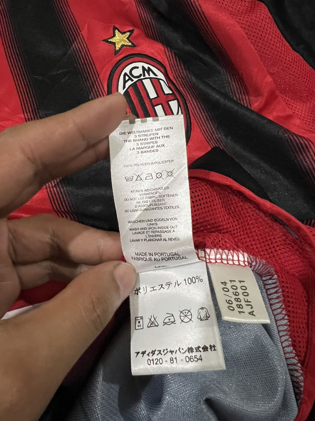 Adidas × Vintage Vintage 2004/05 AC Milan Adidas Opel Home Jersey Size US L / EU 52-54 / 3 - 8 Thumbnail