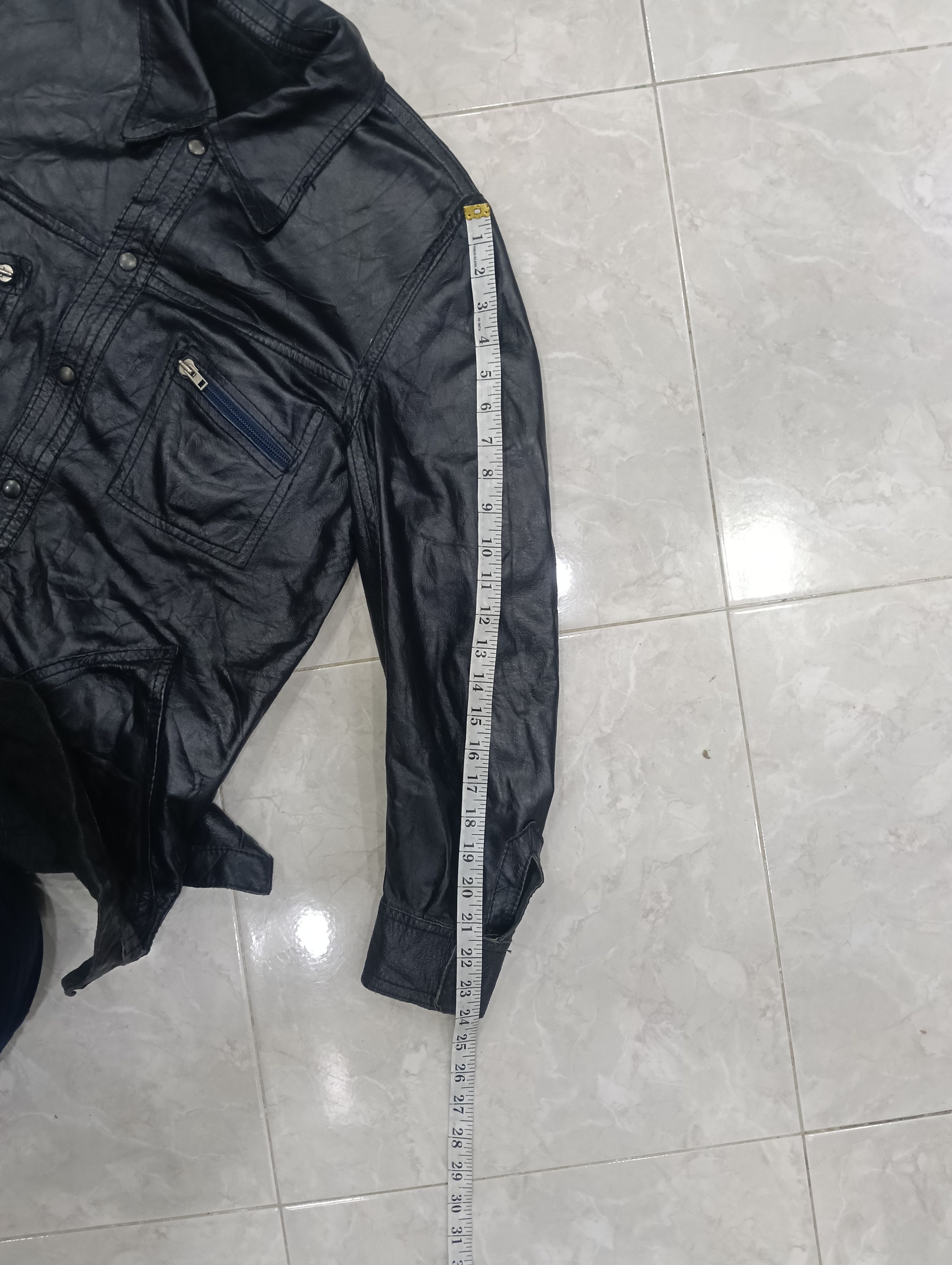Yohji Yamamoto Vintage Unbrand Leather Jacket Riversible Size US L / EU 52-54 / 3 - 13 Thumbnail