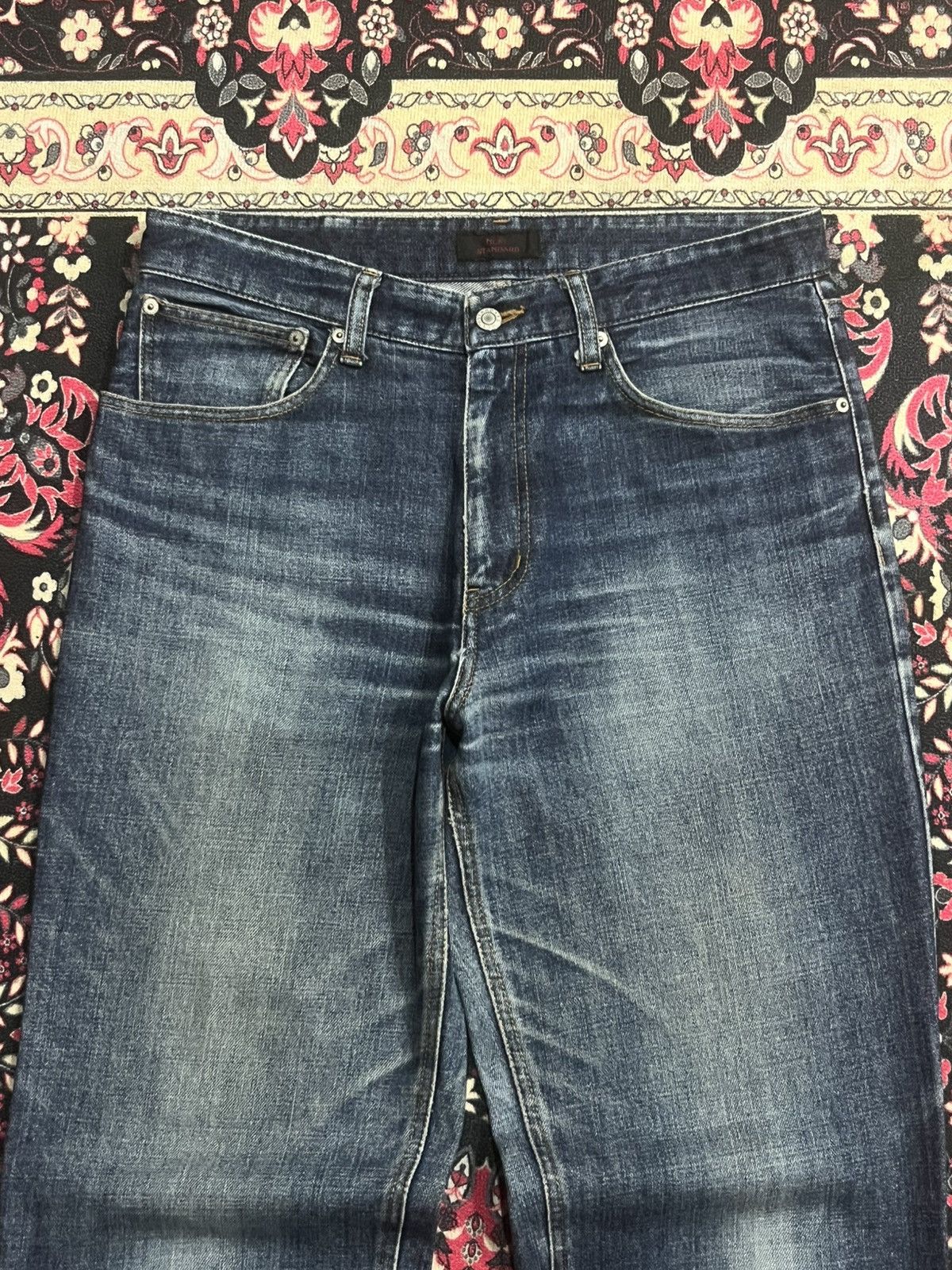 NEXT Vintage Next Standard Blue Faded Washed Loose Fit Jeans Size US 32 / EU 48 - 4 Thumbnail