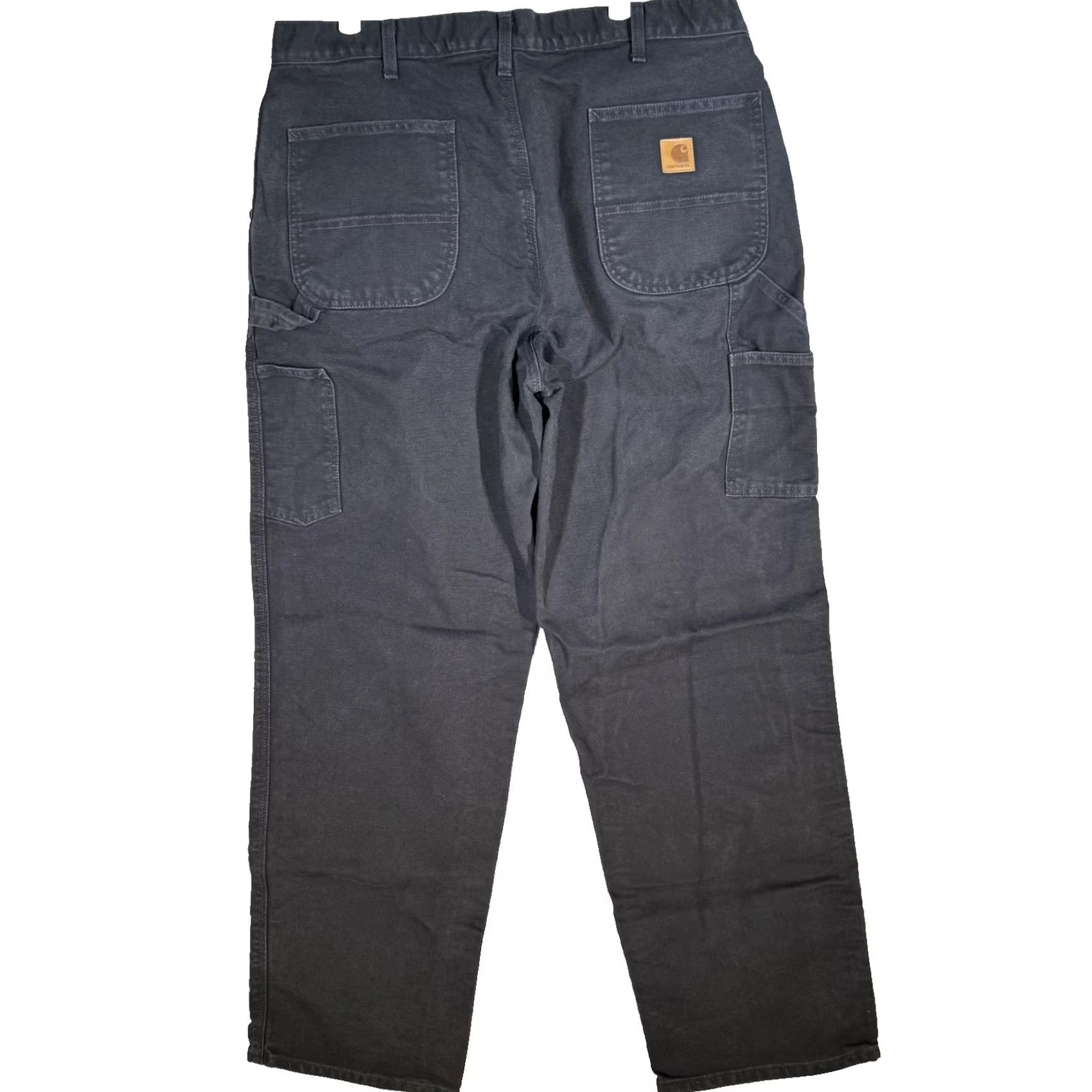 Carhartt Carhartt Pants Mens 38x34 Black B11 Washed Duck Work Dungaree Carpenter Canvas Pants Size US 38 / EU 54 - 2 Thumbnail