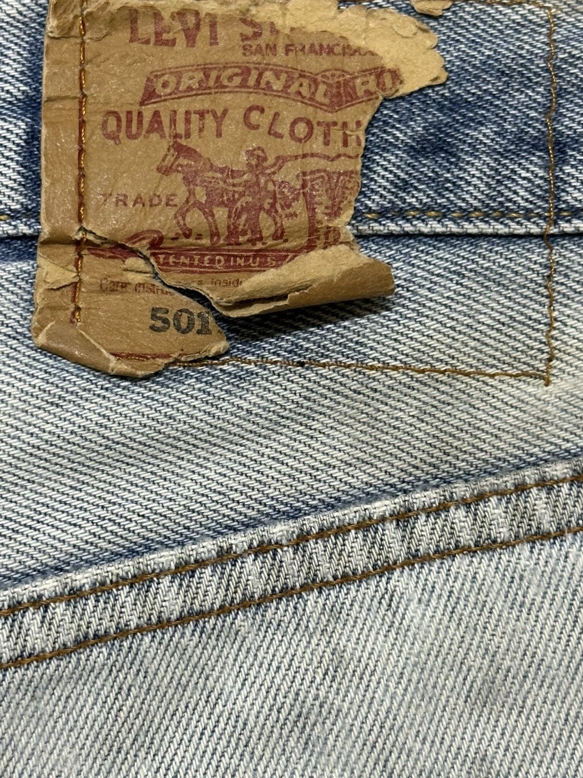 Levi's Vintage 80s Levis 501 Paint Splatter Distressed Jeans Size US 32 / EU 48 - 9 Thumbnail