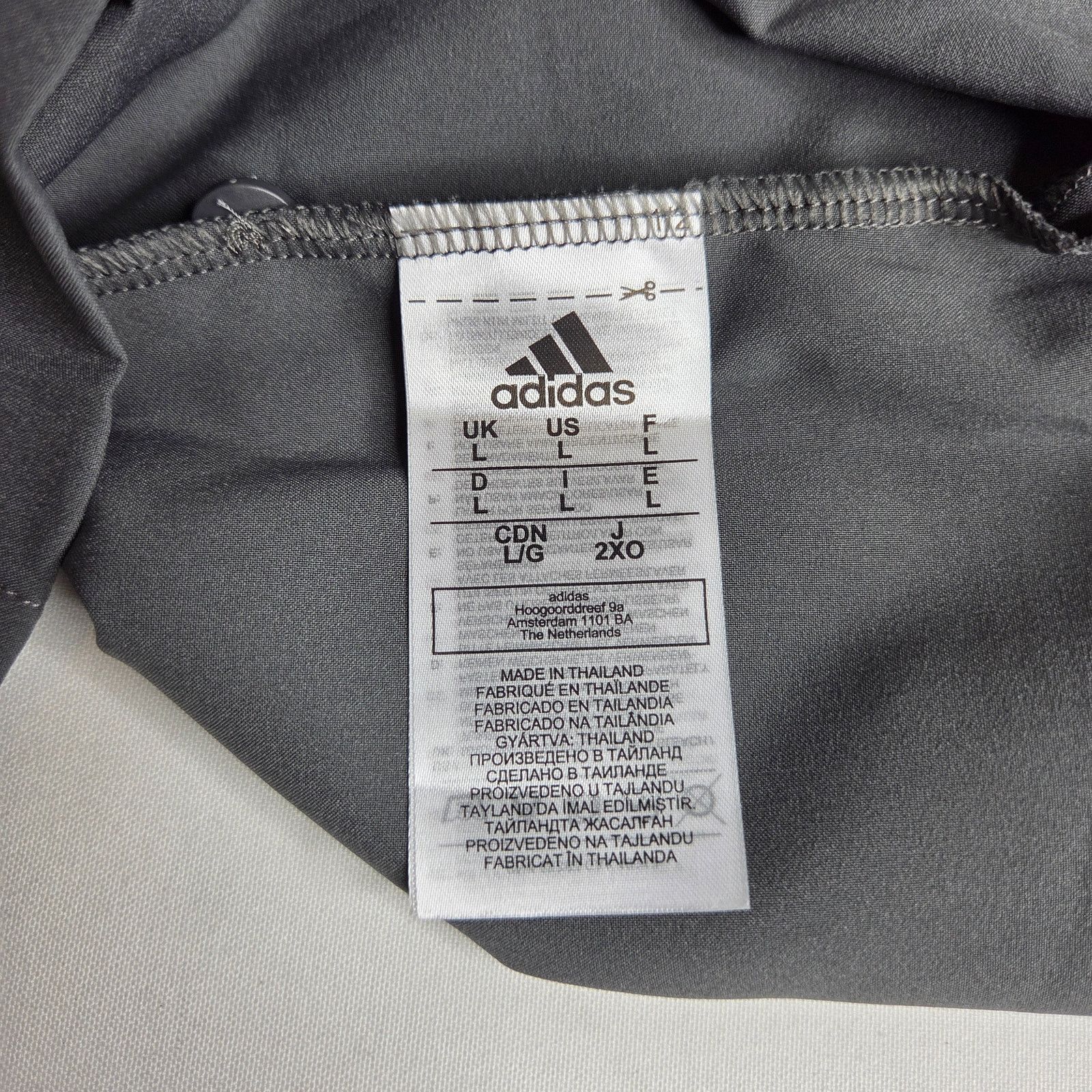Adidas Men's Addias Gray East Coast Pro Button Down Polo Size US L / EU 52-54 / 3 - 9 Thumbnail