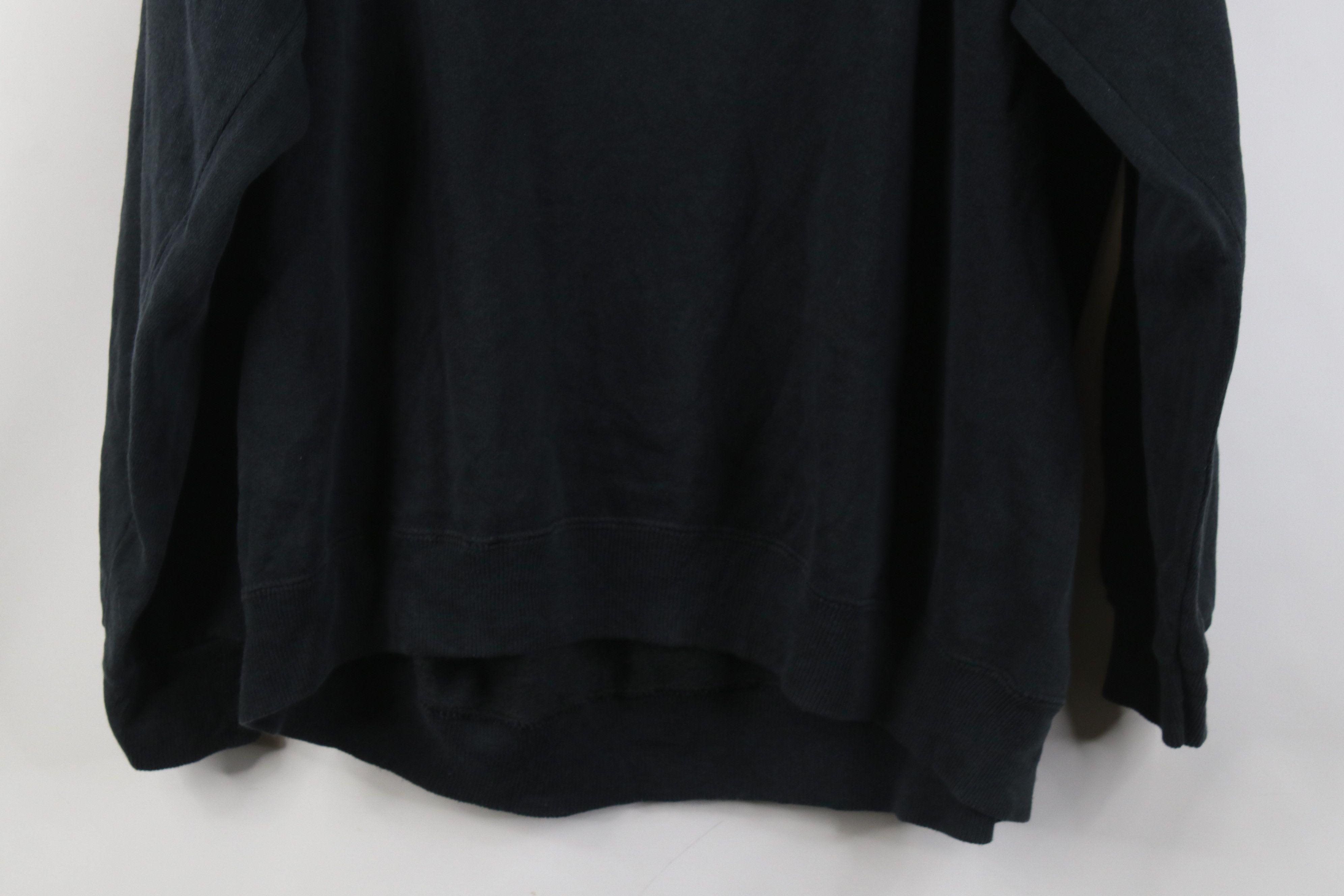 Vintage Vintage 90s Streetwear Faded Blank Crewneck Sweatshirt Black Size XL / US 12-14 / IT 48-50 - 12 Thumbnail