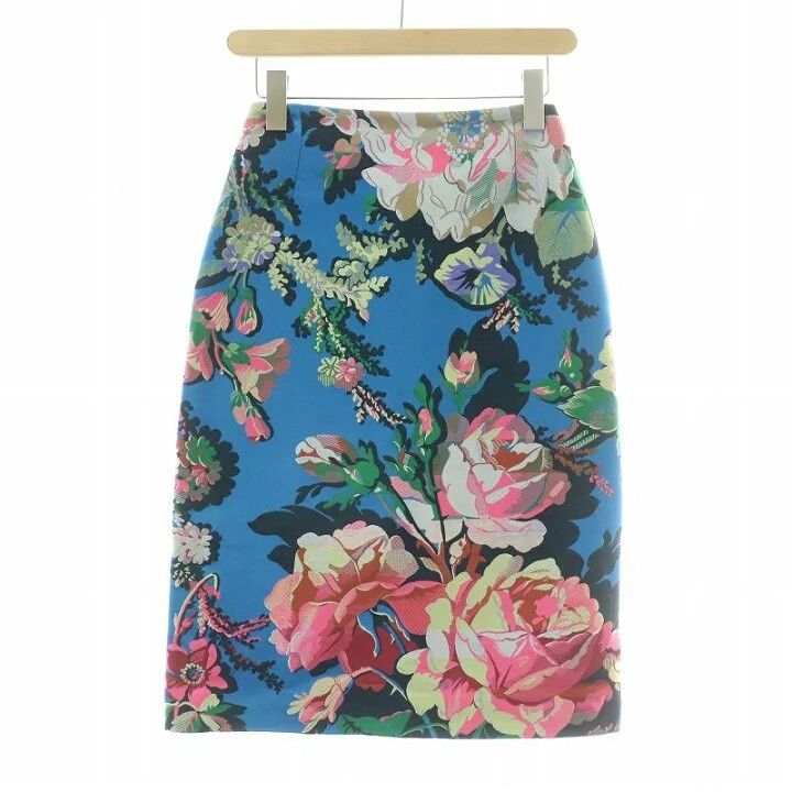 Dries Van Noten floral print silk blend midi skirt Size US 36 / EU 52 - 1 Thumbnail