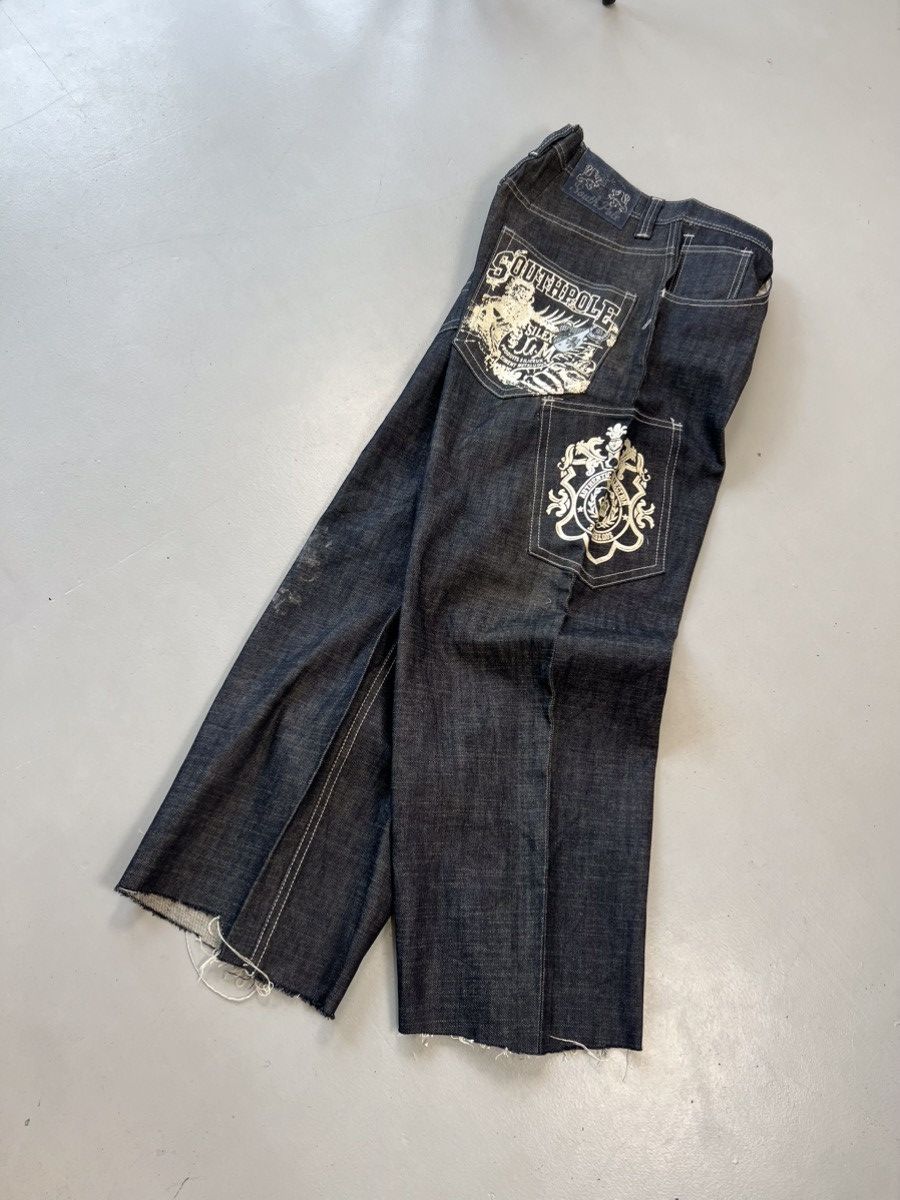 Southpole Vintage southpole crazy glittered printed baggy fit denim Size US 33 - 1 Thumbnail