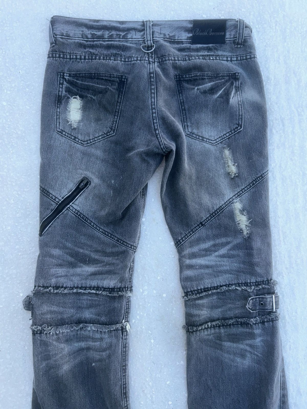 Japanese Brand Hysteric Glamour Style Japanese Bondage Flare Jeans Size US 32 / EU 48 - 5 Thumbnail