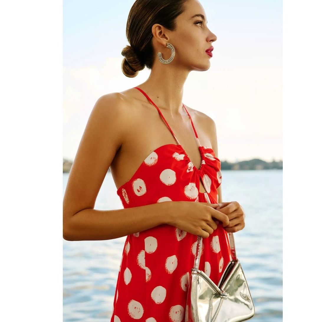 slim fit dress slacks New Anthropologie Blue & Red Nautical Print main image 1