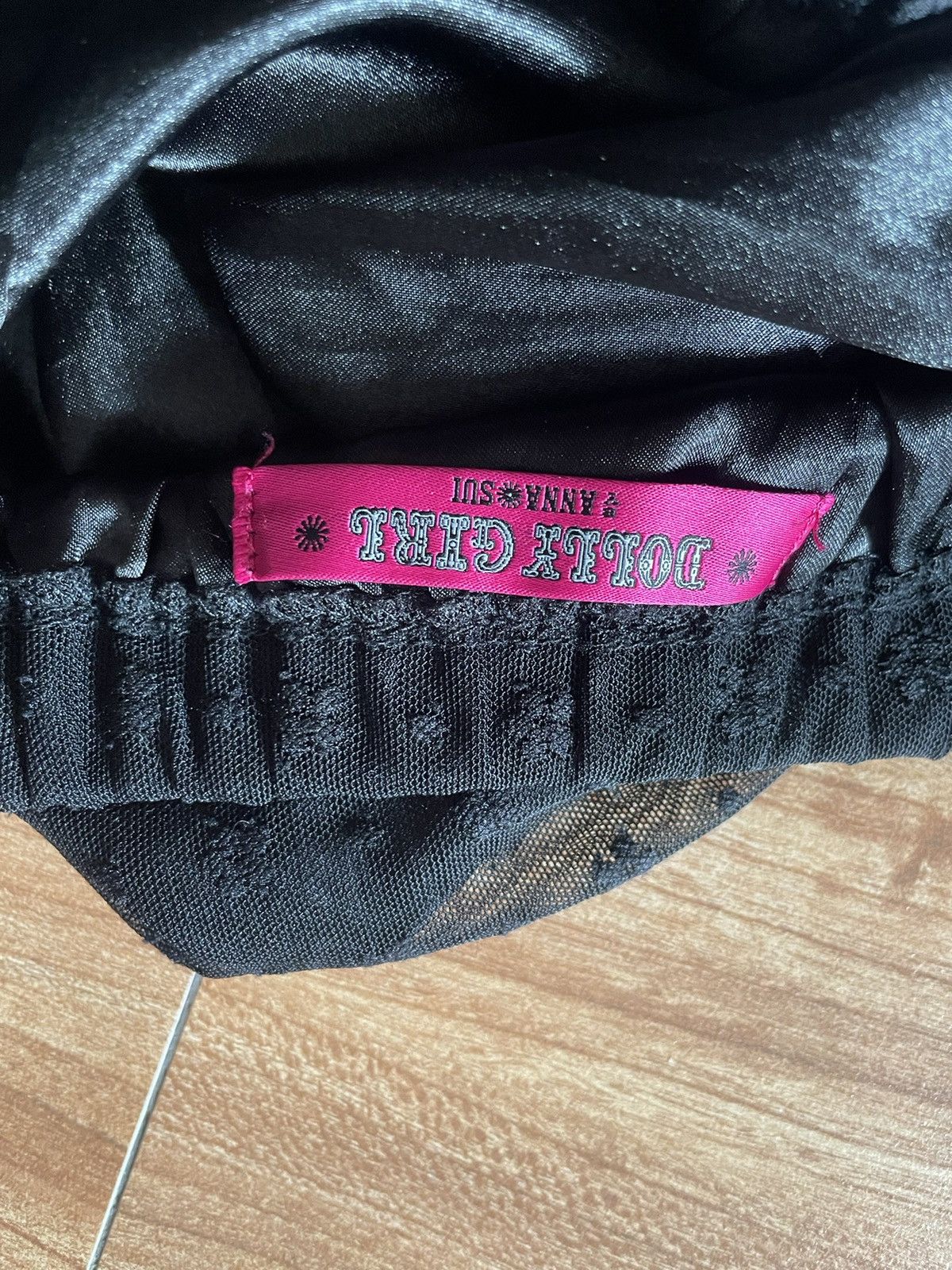 Anna Sui × Designer × Vintage Ruffle Mini Skirt Dolly Girl by Anna Sui Size 26" / US 2 / IT 38 - 3 Thumbnail