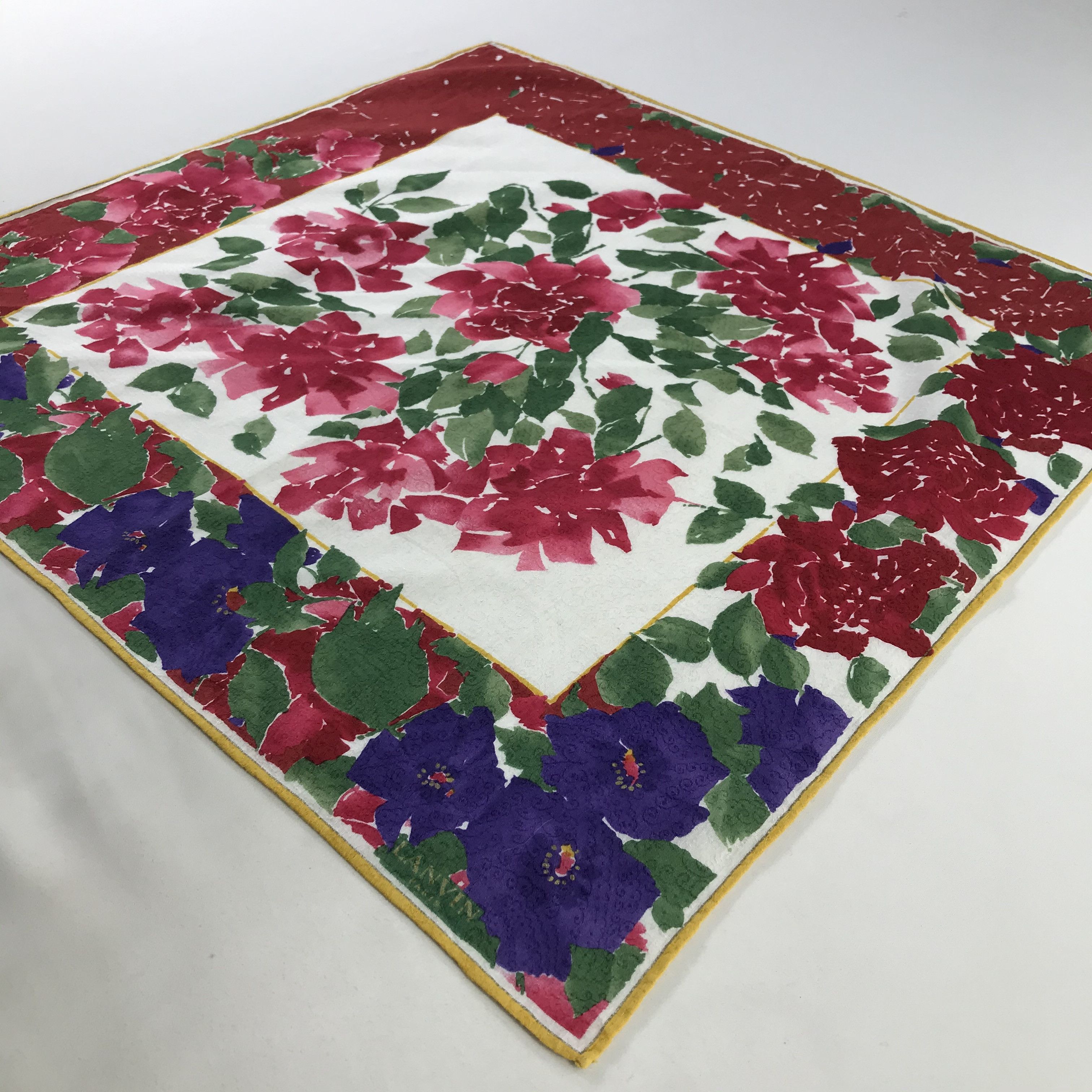 Lanvin × Vintage Lanvin Bandana / Handkerchief / Neckerchief - S1074 Size ONE SIZE - 2 Thumbnail