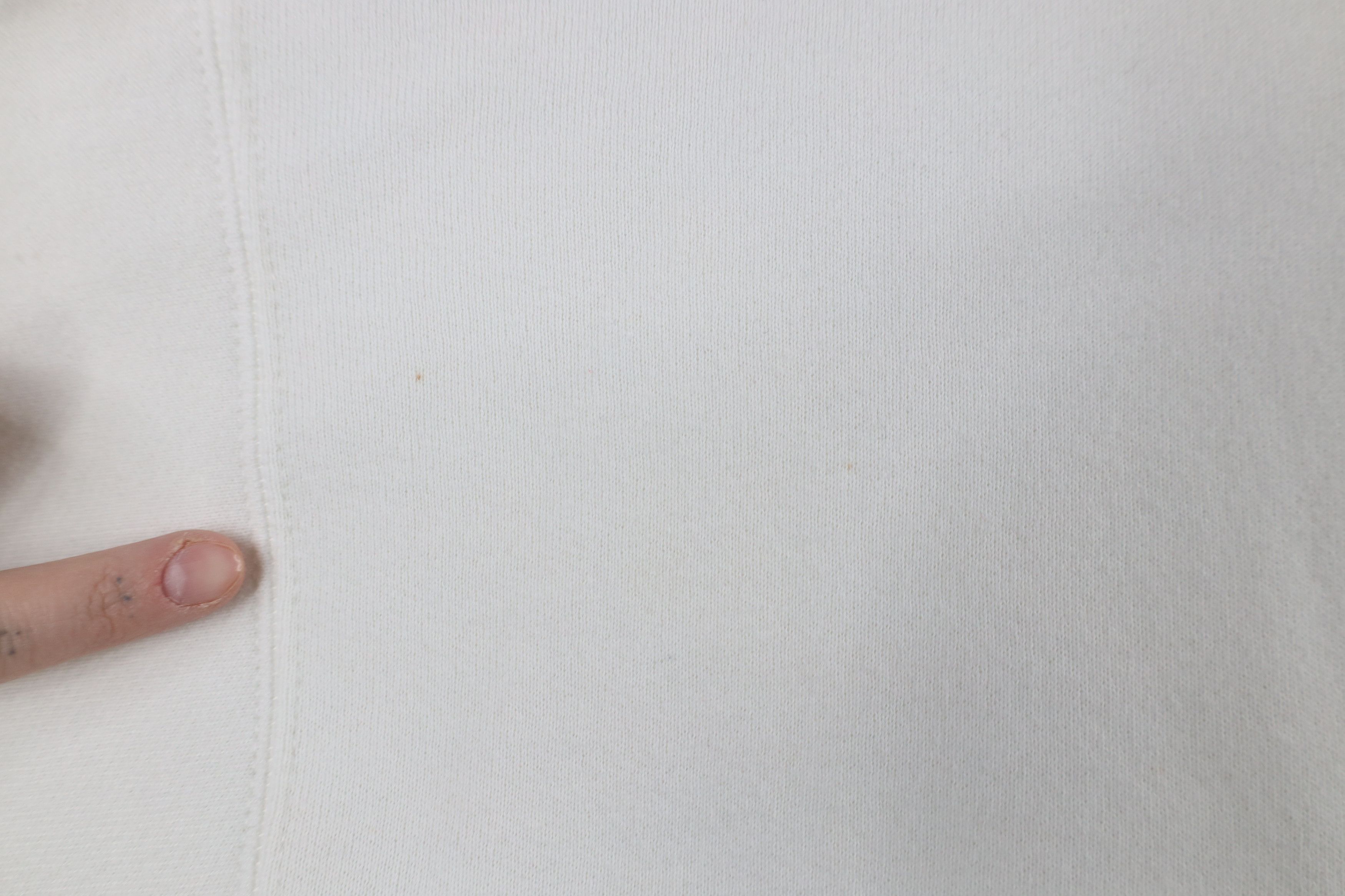 Vintage Vintage 90s Streetwear Blank Crewneck Sweatshirt White USA Size US L / EU 52-54 / 3 - 4 Thumbnail