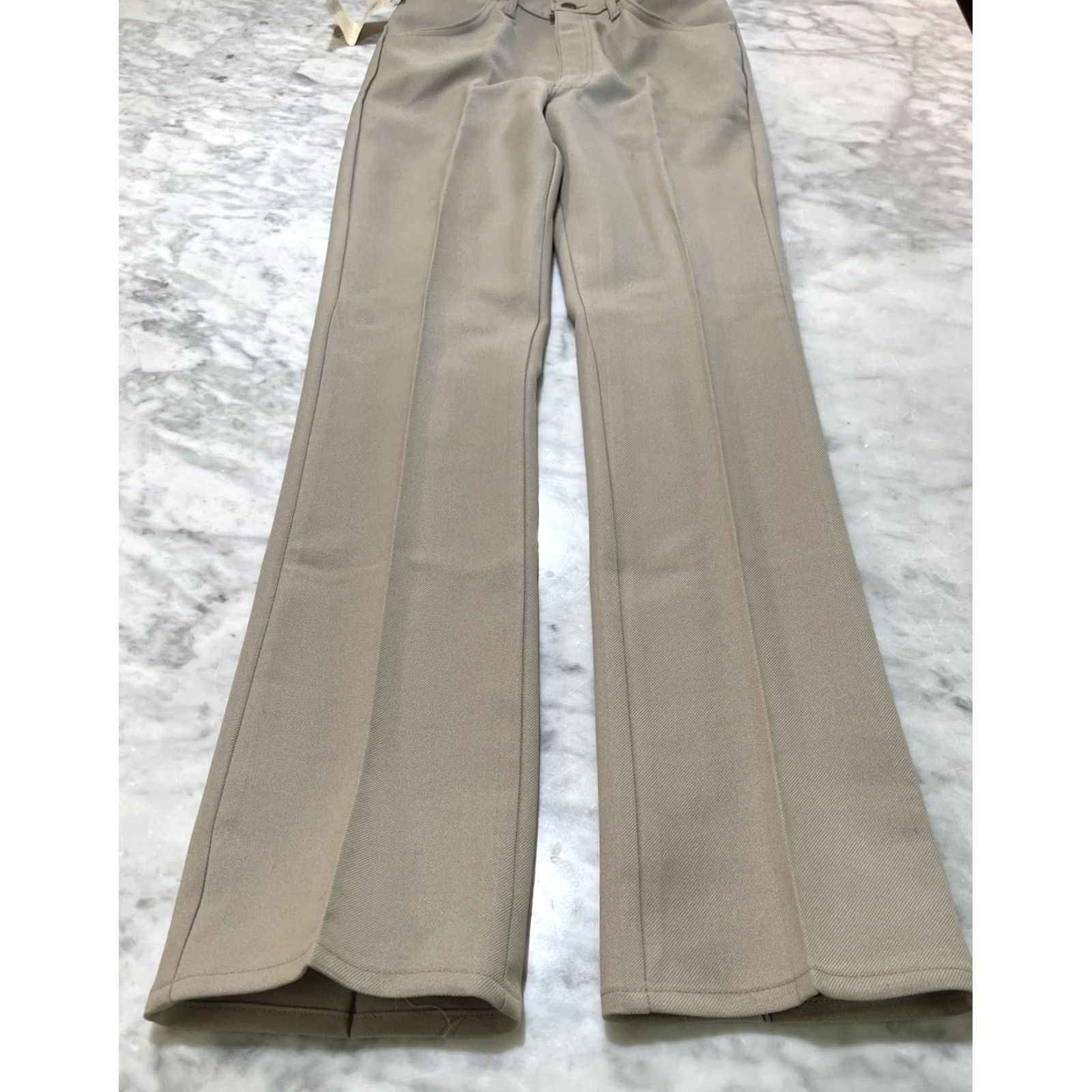 Vintage VINTAGE Cowden Western Pants Men’s 31x34L Tan 666 USA NWT Stretch Polyester Mod GoGo Size US 31 - 7 Thumbnail