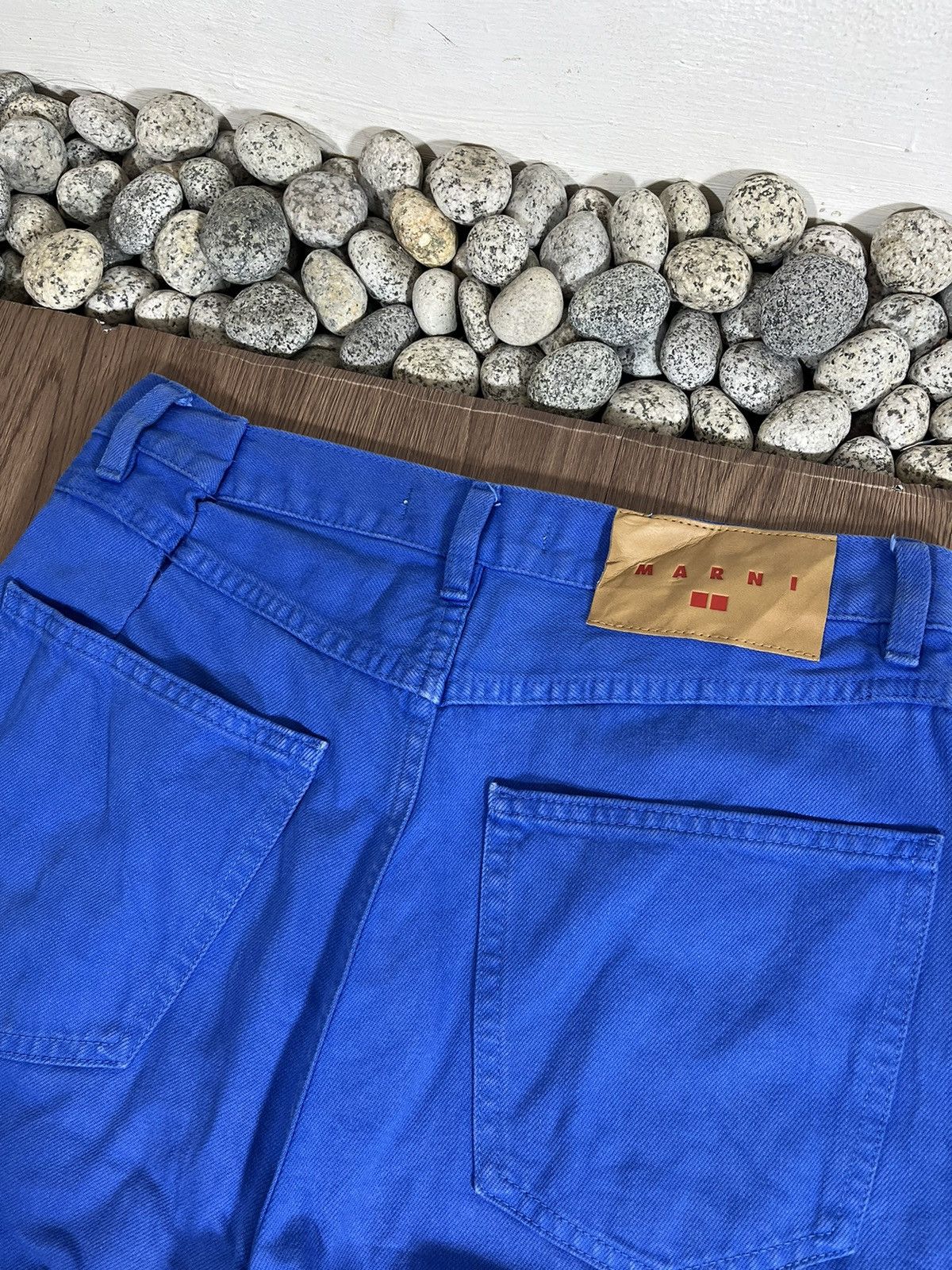 Marni × Uniqlo Uniqlo x Marni Highwaist Electric Blue Baggy Jeans Size US 29 - 8 Thumbnail