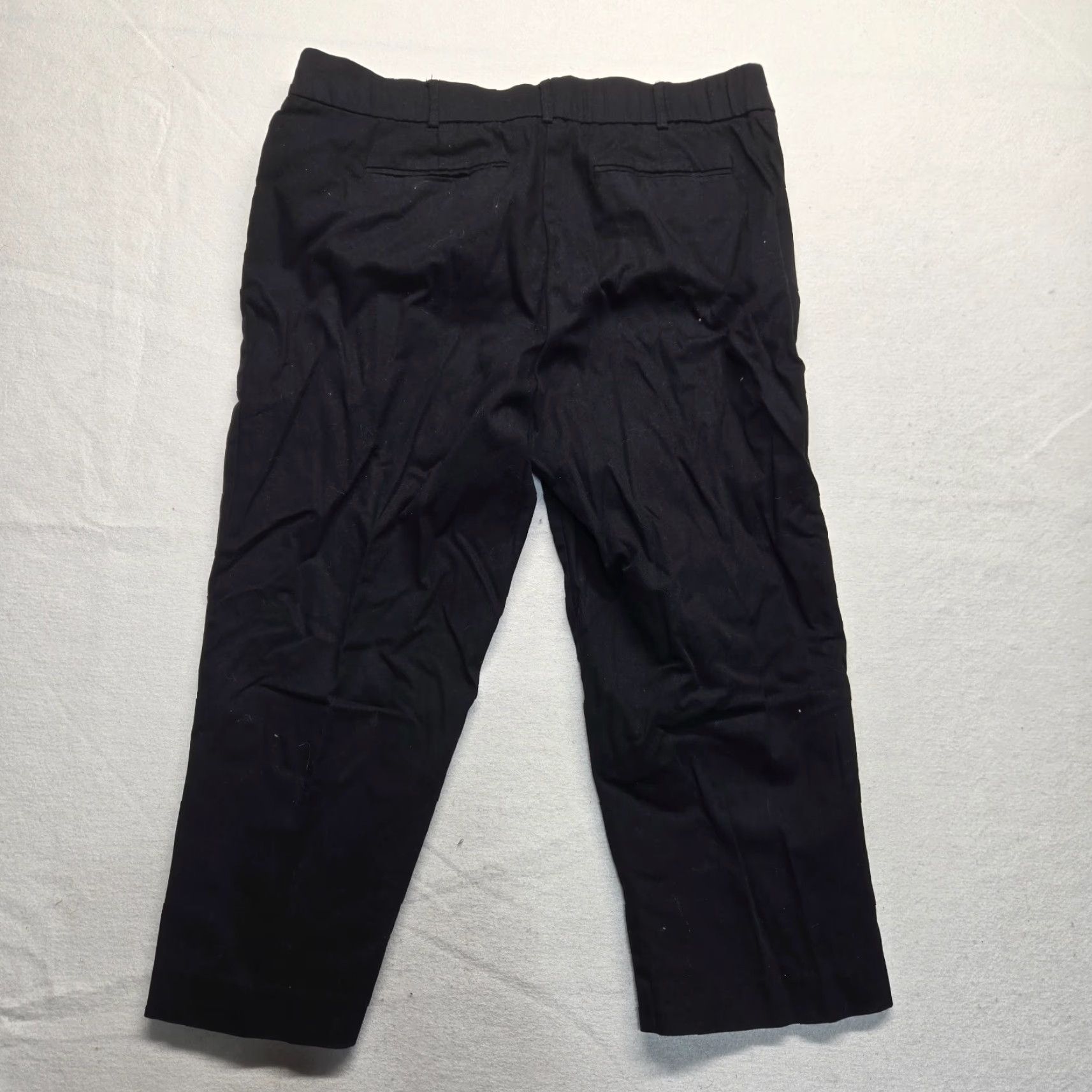 Vintage VINTAGE Laura Scott Capri Pants Women's Size 14 Black Cotton Spandex Solid 90s Size 36" / US 14 / IT 50 - 8 Thumbnail
