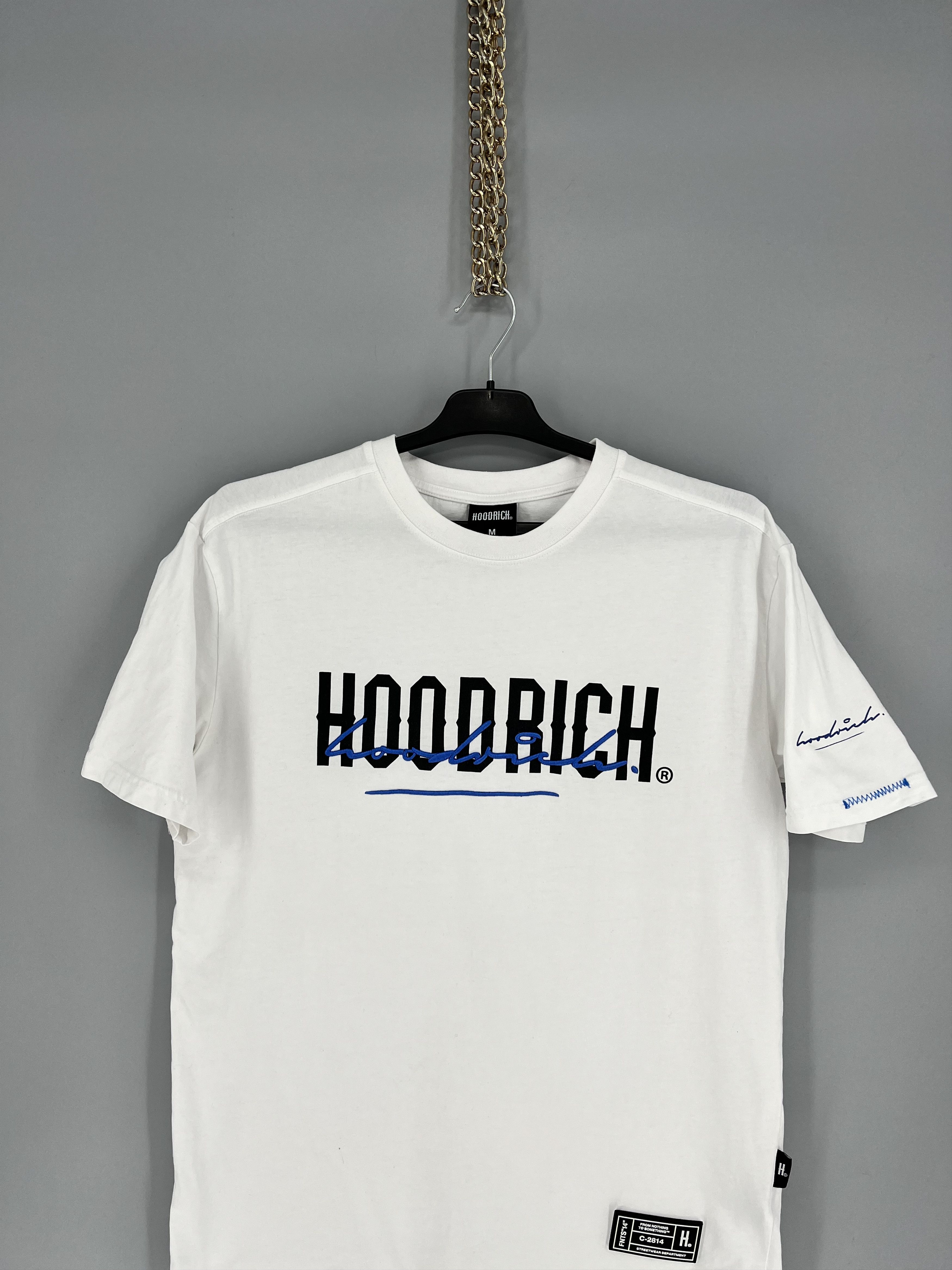 Vintage Hype Hoodrich Big Logo Drill Y2K Streetwear White Tee Size US M / EU 48-50 / 2 - 6 Thumbnail