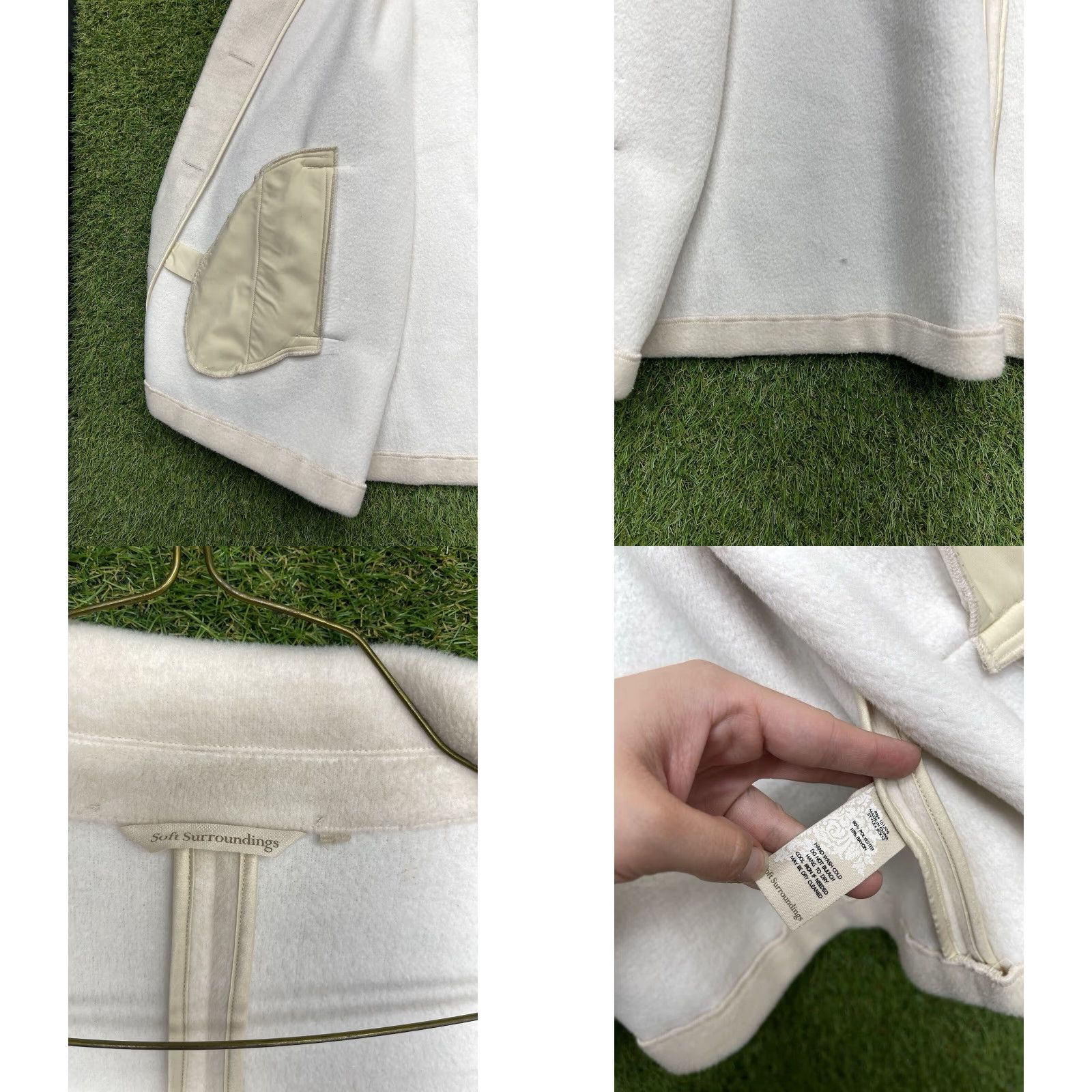 Soft Surroundings Soft Surroundings Blazer Womens 2XL Beige Mid-Length Jacket Casual Button Embroidered 90s Style Size XXL / US 16-18 / IT 52-54 - 9 Thumbnail