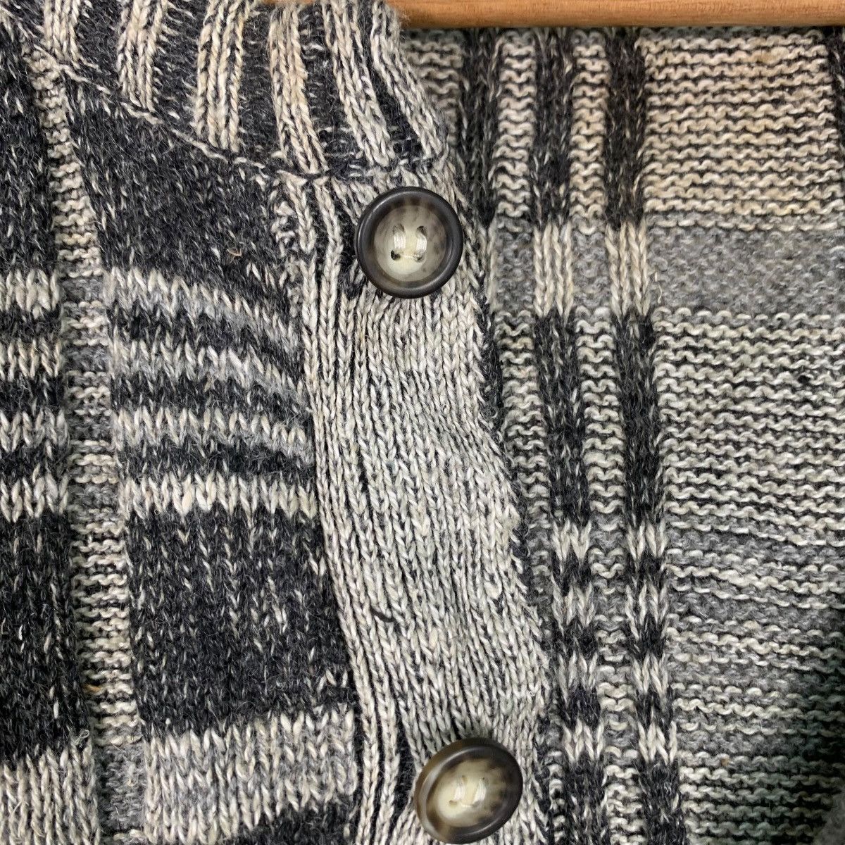 Vintage BASIX Fenn Wright & Manson Half Button Knit Sweater 1195-C54 Size US S / EU 44-46 / 1 - 12 Thumbnail
