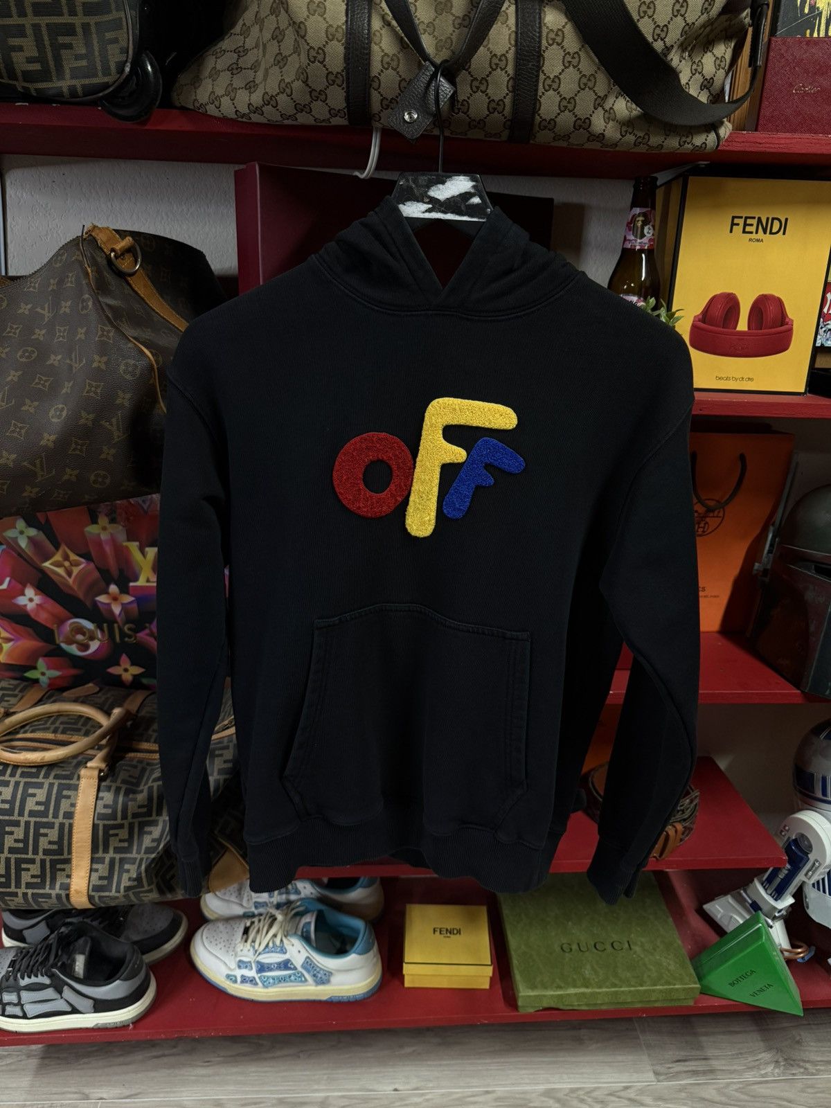 Off-White Off-White Black Hoodie Virgil Abloh Sweats Fits Small Size US S / EU 44-46 / 1 - 1 Thumbnail