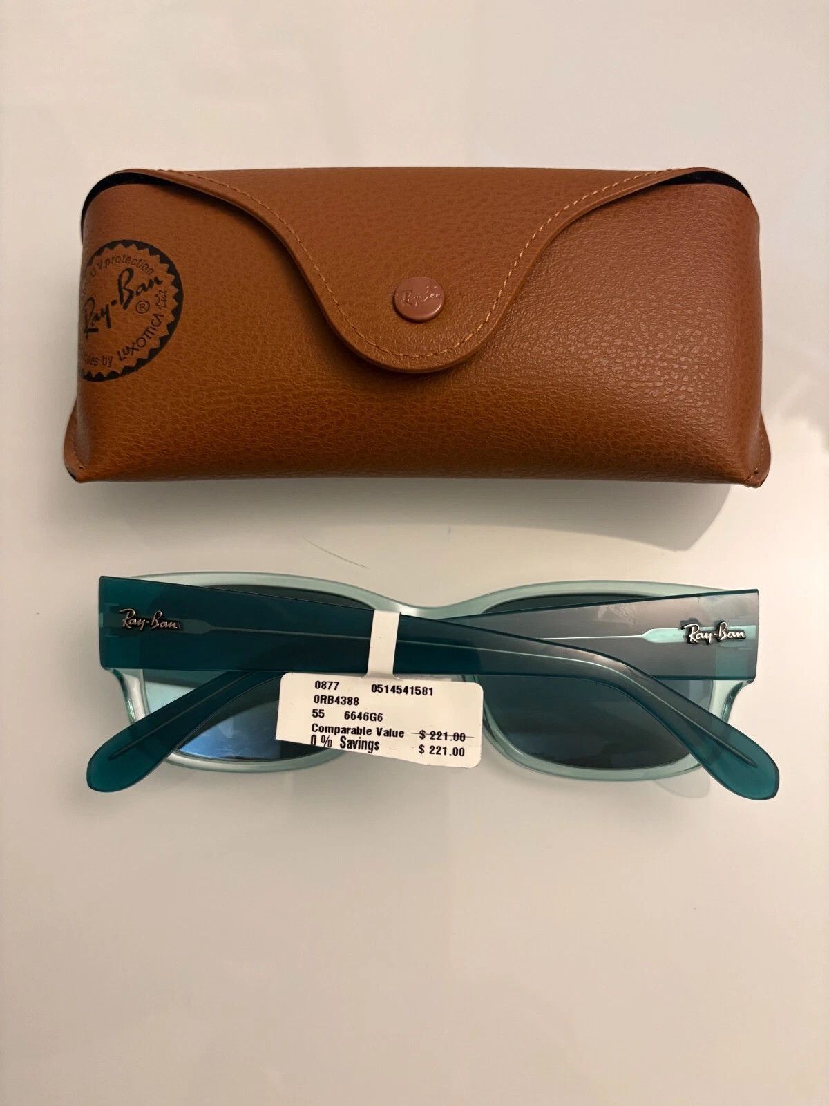 RayBan RAY-BAN RB4388 POLARIZED PILLOW SUNGLASSES Size ONE SIZE - 7 Thumbnail