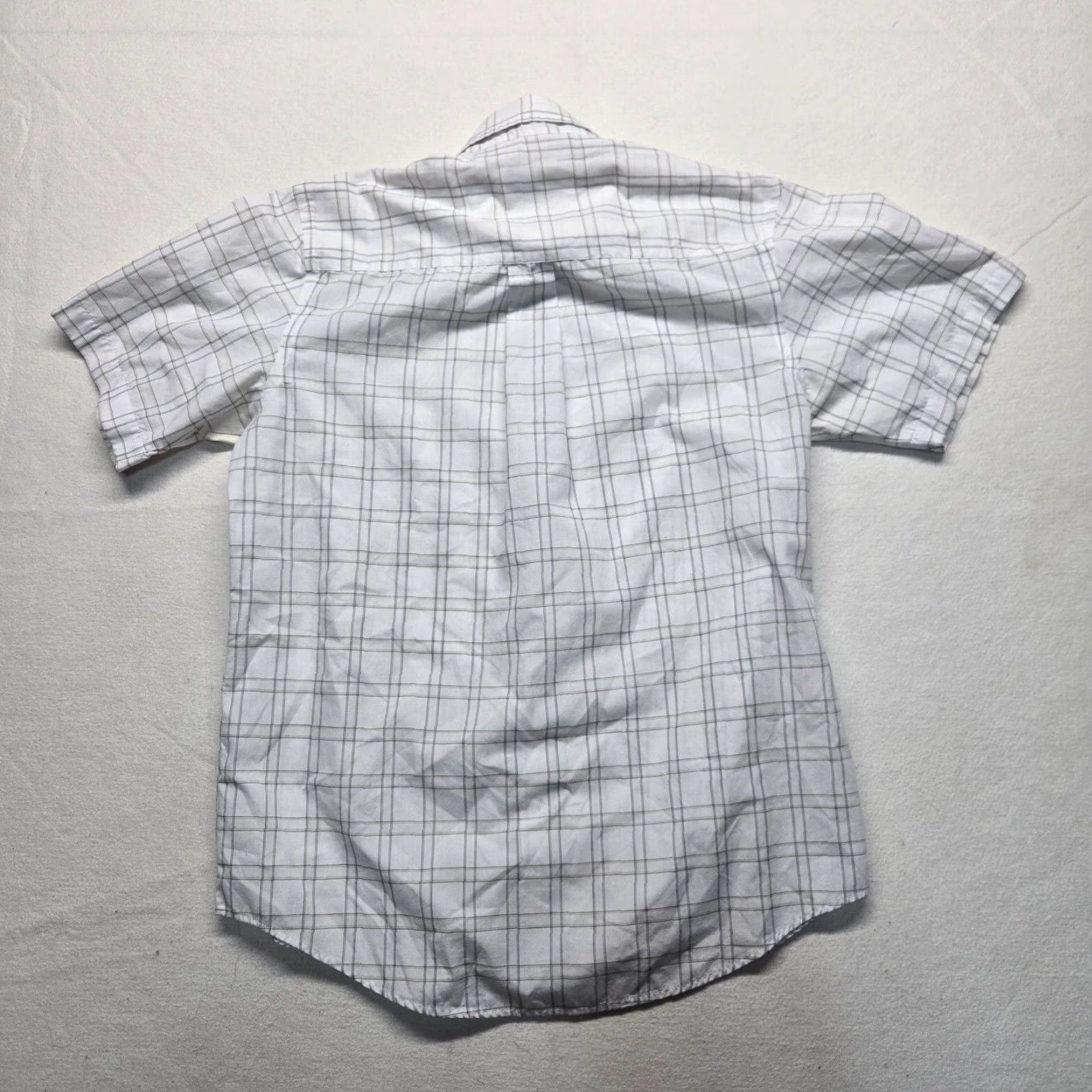 Van Heusen VINTAGE Van Heusen Men's Short Sleeve Button-Up Shirt Cotton Blend Check 15.5 Preppy Style Size US M / EU 48-50 / 2 - 7 Thumbnail