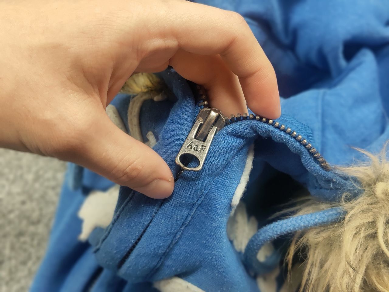 Abercrombie & Fitch Abercrombie Vintage Y2K crazy fur zip Hoodie if six was nine Size US L / EU 52-54 / 3 - 14 Thumbnail