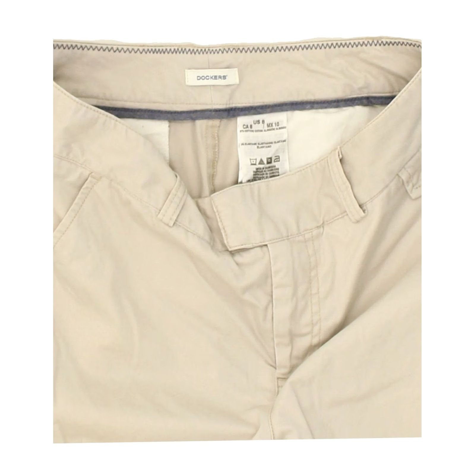 Dockers DOCKERS Womens Chino Shorts US 8 Medium W30 Beige Cotton Size 32" / US 10 / IT 46 - 3 Thumbnail