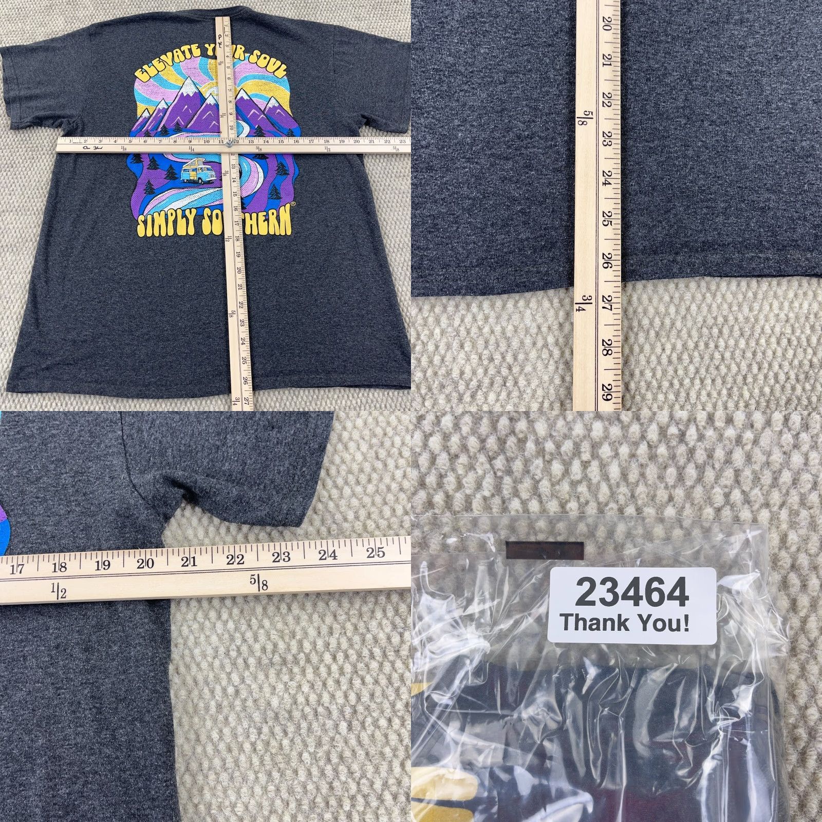 Vintage VINTAGE Simply Southern T-Shirt Women Large Gray Short Sleeve Casual Cotton 90s Camping Trip Mountains Ladies Top Size L / US 10 / IT 46 - 8 Thumbnail