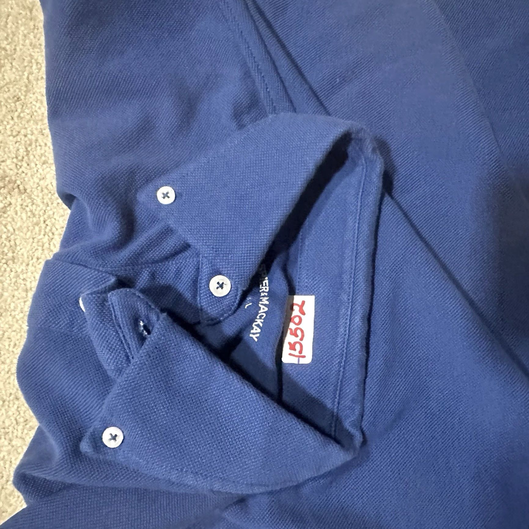 Vintage Spier & Mackay Pique Polo Shirt Mens Large Blue Preppy Designer Golf Walking Shirt Size US L / EU 52-54 / 3 - 8 Thumbnail