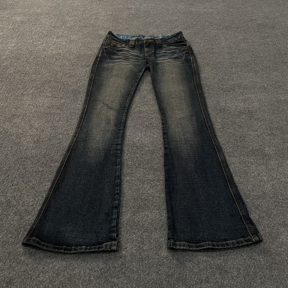 Japanese Brand Womens Flared Denim Jeans Stretch LGB if six was nine y2k Size 30" / US 8 / IT 44 - 3 Thumbnail