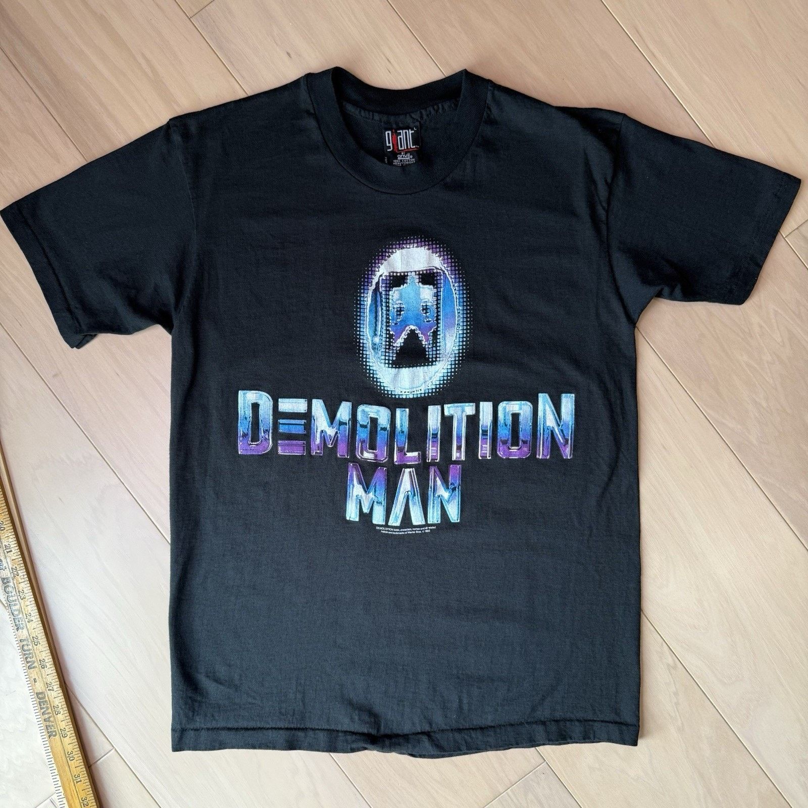 Giant Vintage Demolition Man Shirt L Black 90s Giant Movie Promo Size US L / EU 52-54 / 3 - 3 Thumbnail
