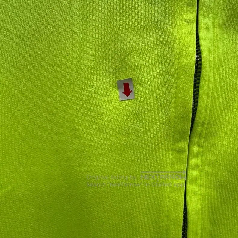 Balenciaga Balenciaga Neon Yellow Logo Printed Zip Hoodie Size US S / EU 44-46 / 1 - 3 Thumbnail