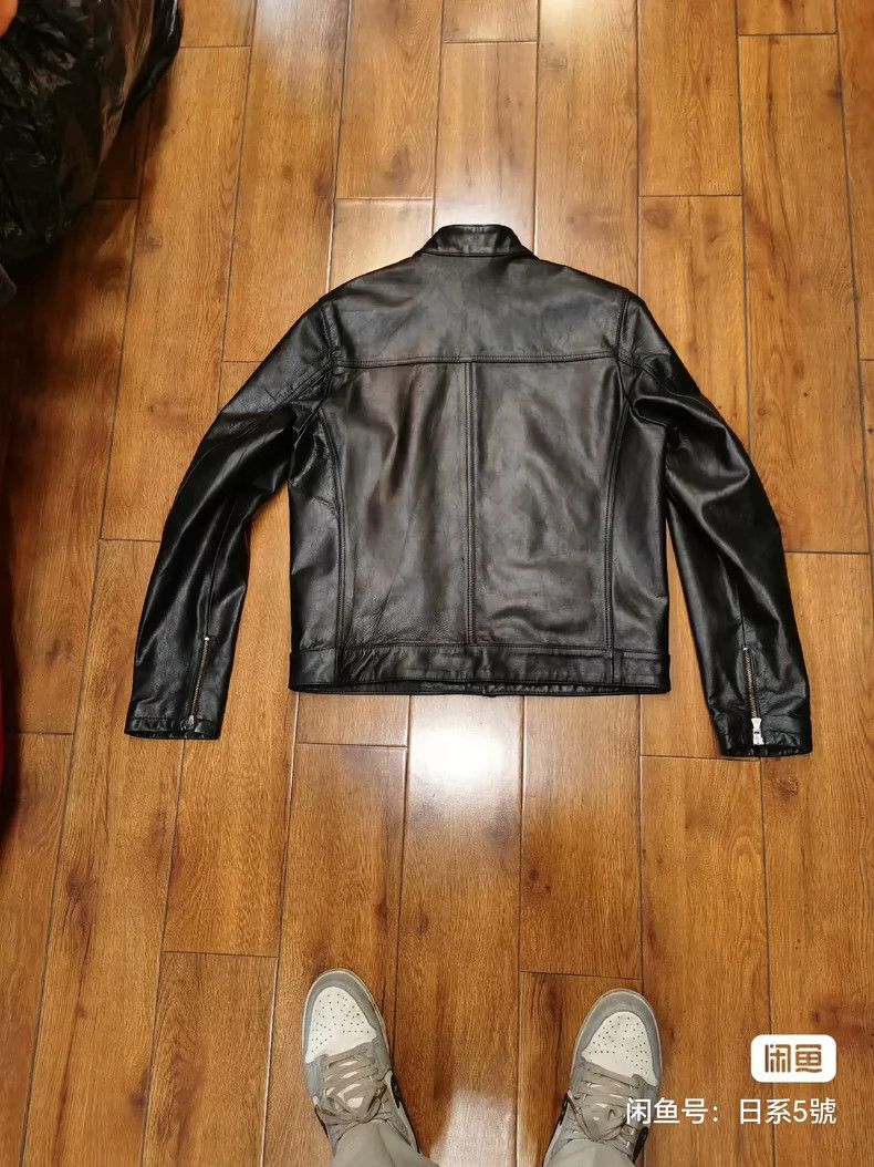 Versace Versace Calfskin stand-up collar double zip jacket Size US M / EU 48-50 / 2 - 2 Thumbnail