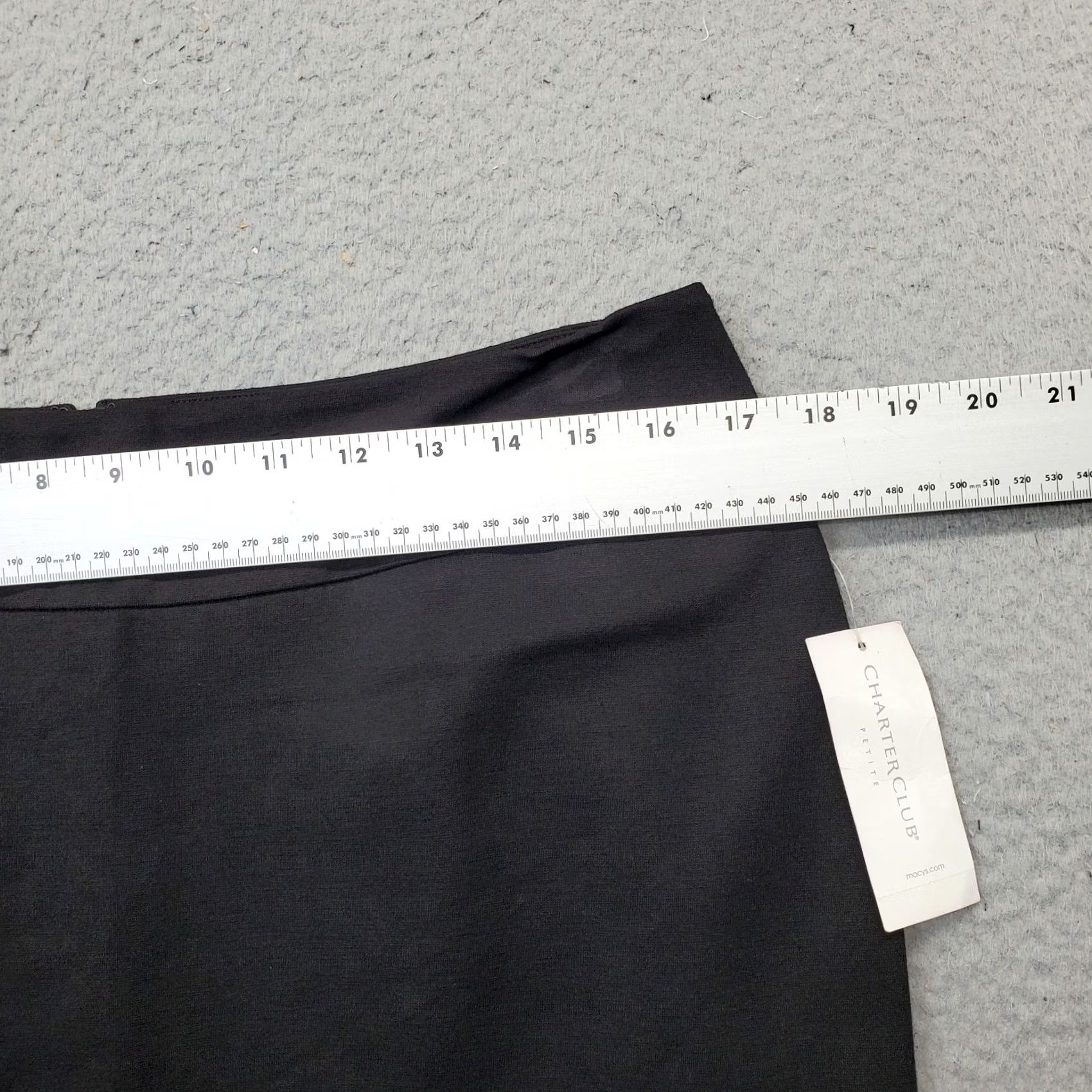 Charter Club Charter Club Skirt Women 12P Black Straight & Pencil High Waisted Lined Back Zip Size 34" / US 12 / IT 48 - 4 Thumbnail