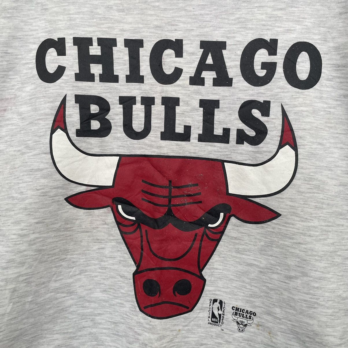 NBA Vintage 1990s NBA Chicago Bulls Big Logo Sweatshirt Size US XL / EU 56 / 4 - 2 Thumbnail