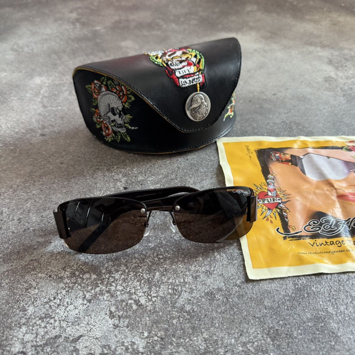 Vintage Y2K Ed Hardy Sunglasses vintage Ed Hardy sunglasses / Christian Audigier... | Depop main image 3