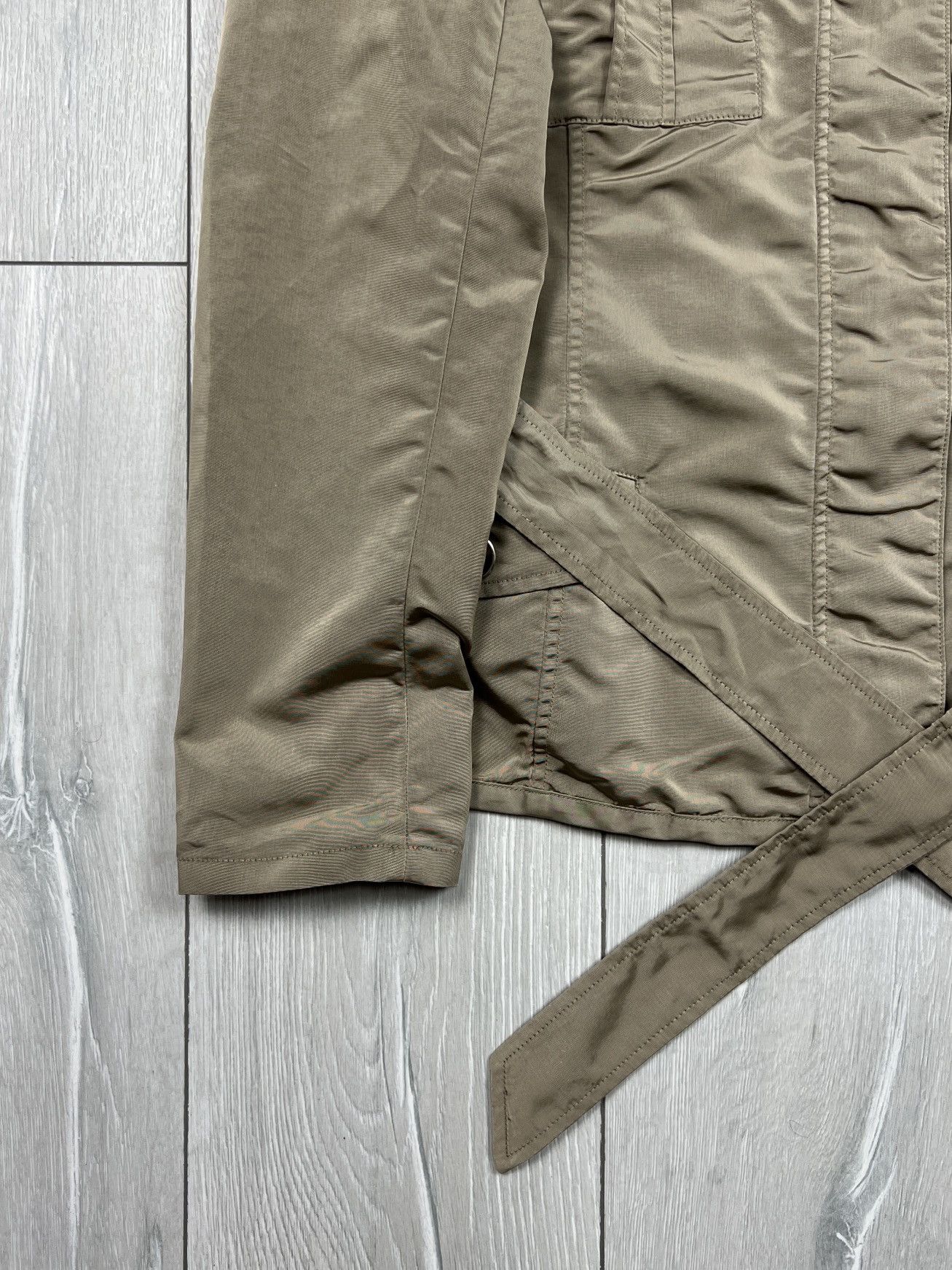 Weekend Max Mara Weekend Max Mara Belted Nylon Military Style Jacket (Y0040) Size L / US 10 / IT 46 - 2 Thumbnail