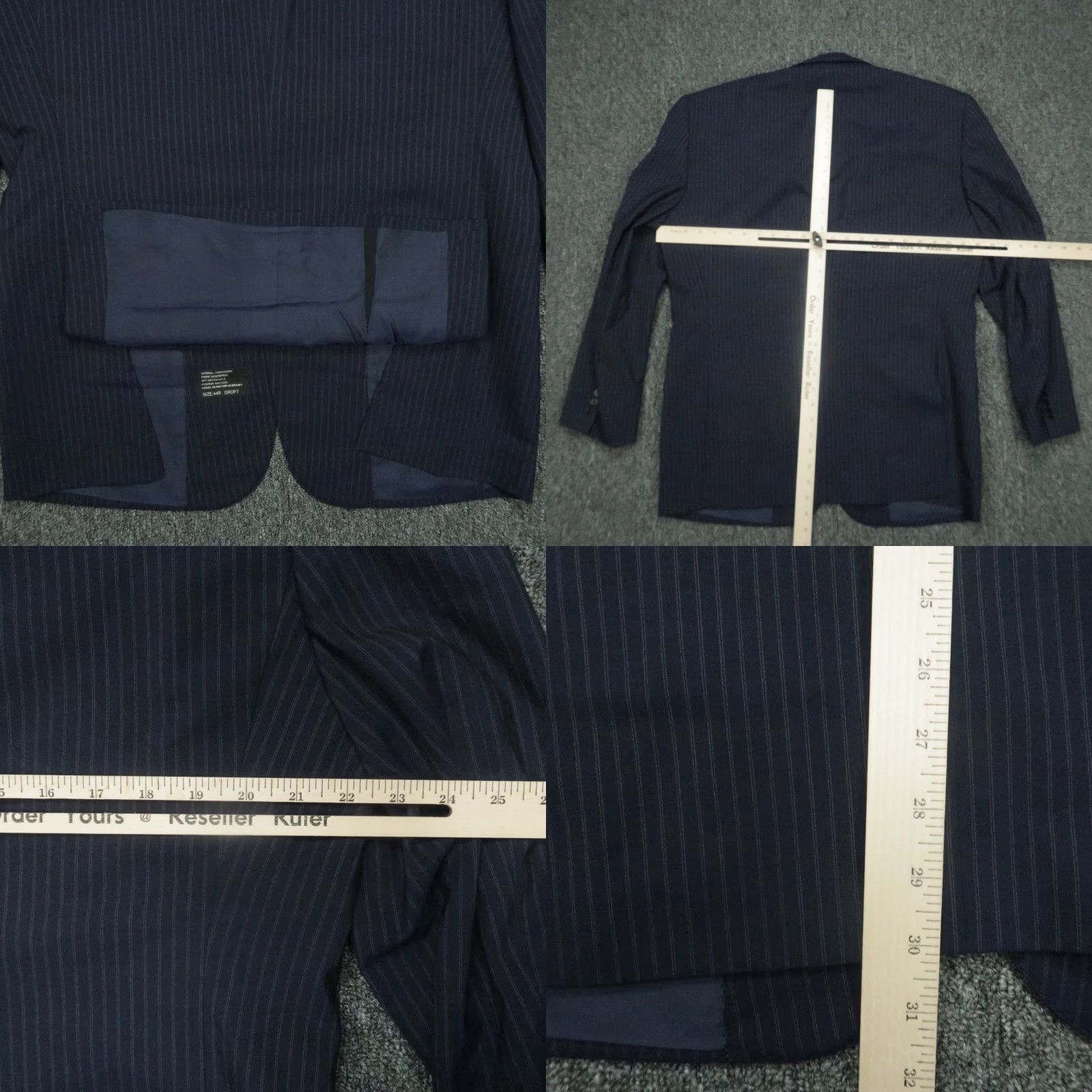 Ralph Lauren Ralph Lauren Black Label Blazer Men 44R Blue Stripe Wool Italy Mens Size 44R - 8 Thumbnail