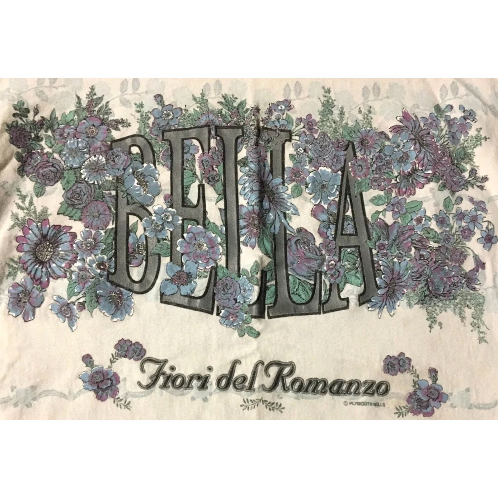 Bell VINTAGE Bella Flower All Over Print Shirt S USA Nature Beach Art Grunge Surf Skate 90s 80s Mens White Size US S / EU 44-46 / 1 - 3 Thumbnail