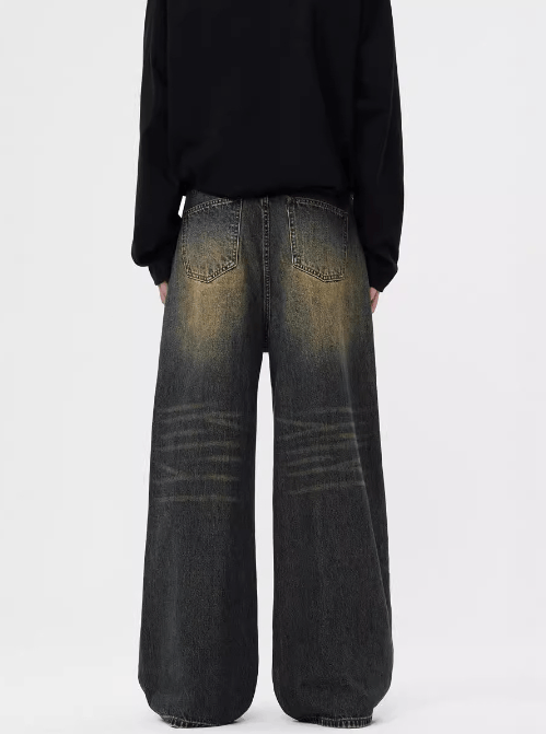 Japanese Brand × Jean American retro washed distressed loose straight jeans Size US 32 / EU 48 - 3 Thumbnail