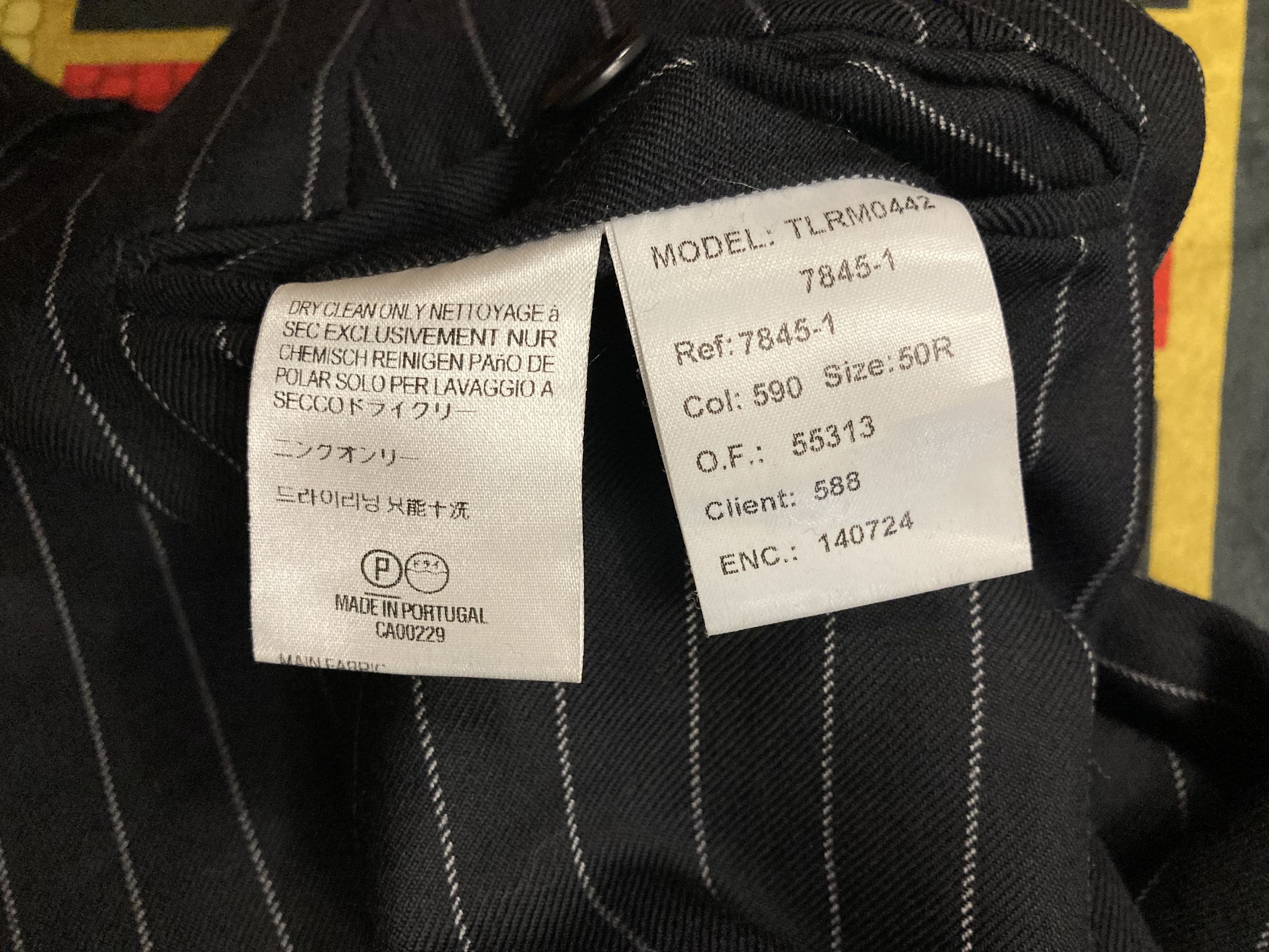Aquascutum Aquascutum Black Bold Chalkstripe Pinstripe Wool Suit Pants Size US 38 / EU 54 - 5 Thumbnail