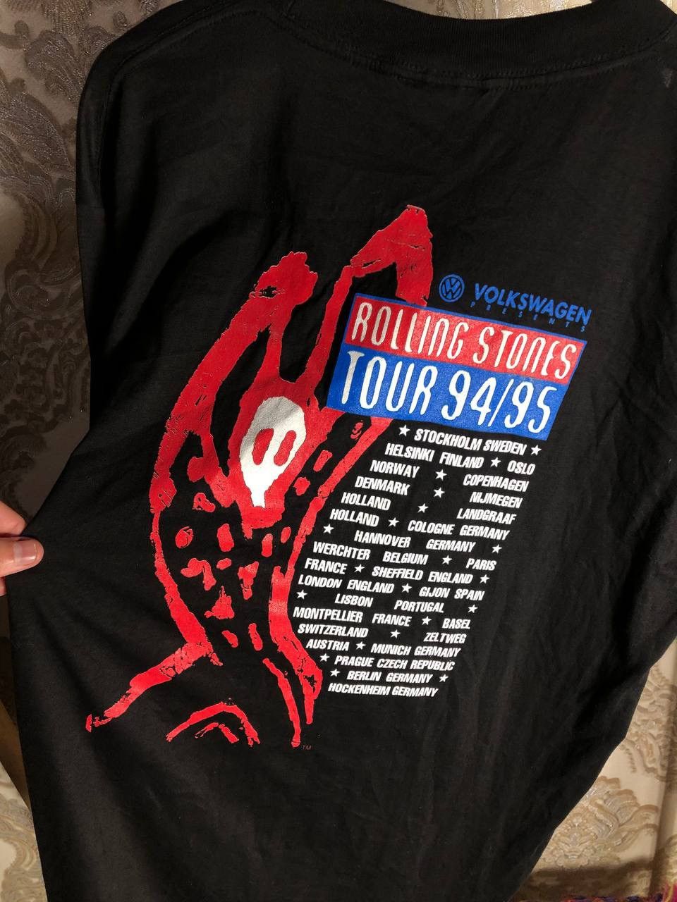 The Rolling Stones × Vintage VERY RARE BROCKUM THE ROLLING STONES WORLD TOUR T-SHIRT 90s Size US XL / EU 56 / 4 - 7 Thumbnail