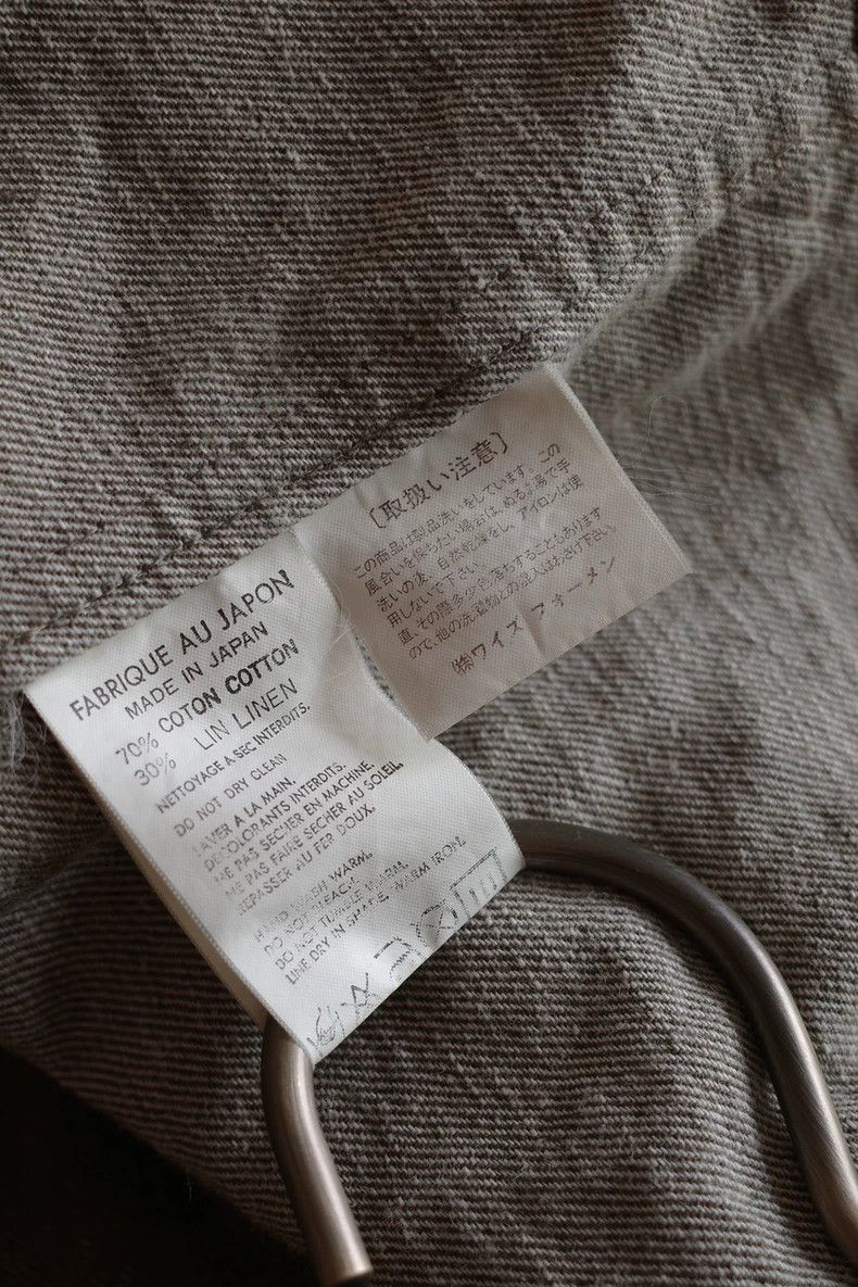 Yohji Yamamoto yohji yamamoto size os 90s cotton and linen dyed jacket 250 Size US M / EU 48-50 / 2 - 7 Thumbnail