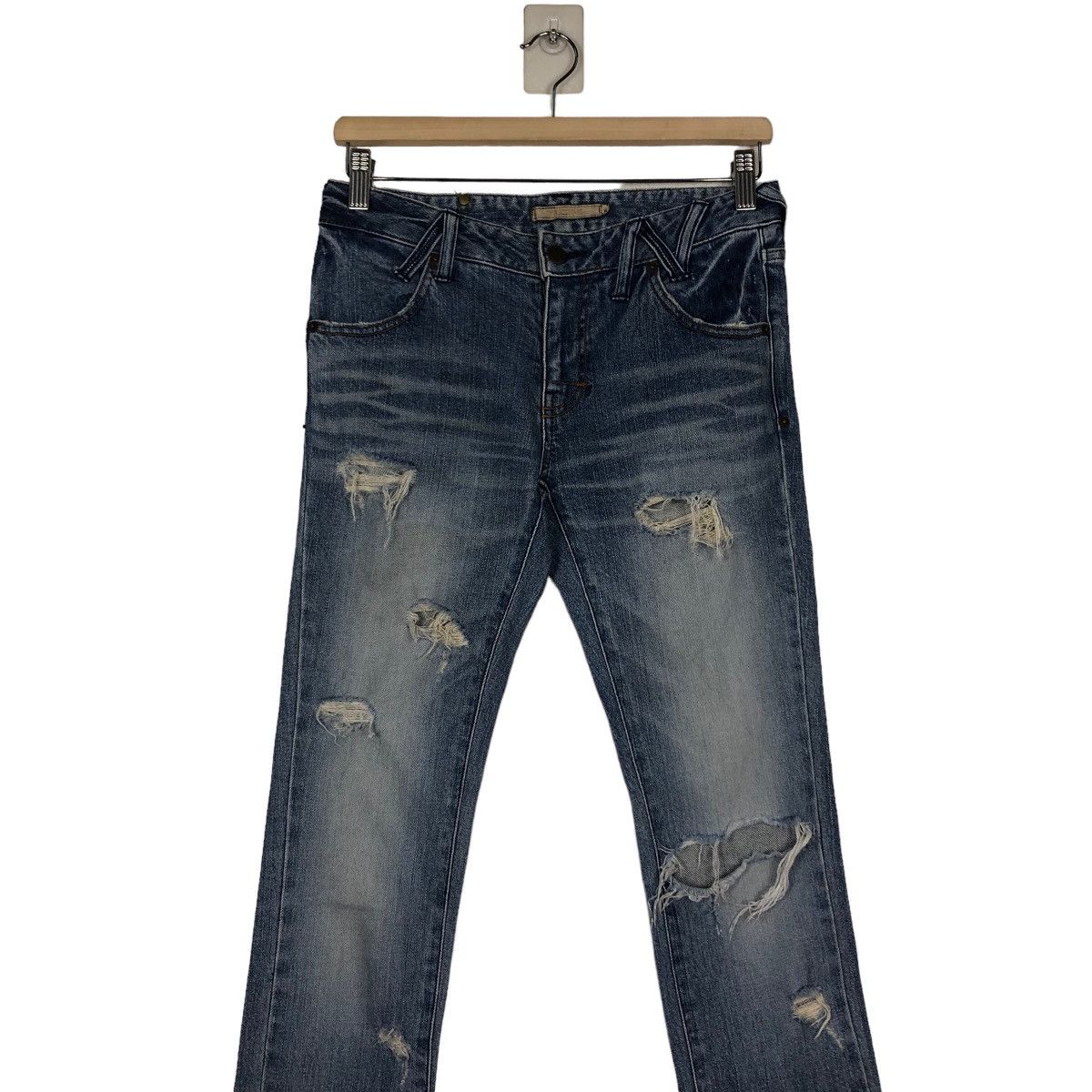 Hysteric Glamour 🔥SKINY CUT FLARE DENIM JEANS TORNADO MART JAPAN MADE Size US 28 / EU 44 - 4 Thumbnail