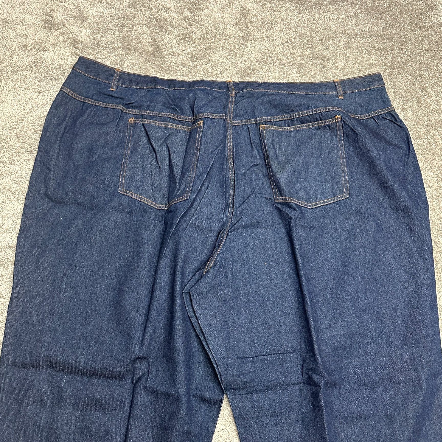 Vintage Woman Within Jeans Denim Straight 40W Plus Womens Blue High Rise 30.5in Inseam Size 27" / US 4 / IT 40 - 5 Thumbnail